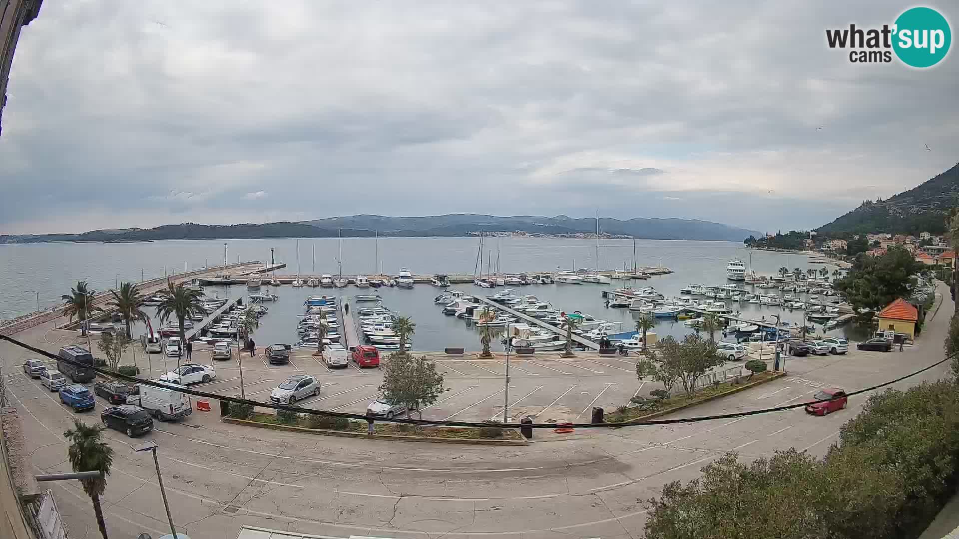 Webcam Orebić Uferpromenade – Fähre nach Korčula Live