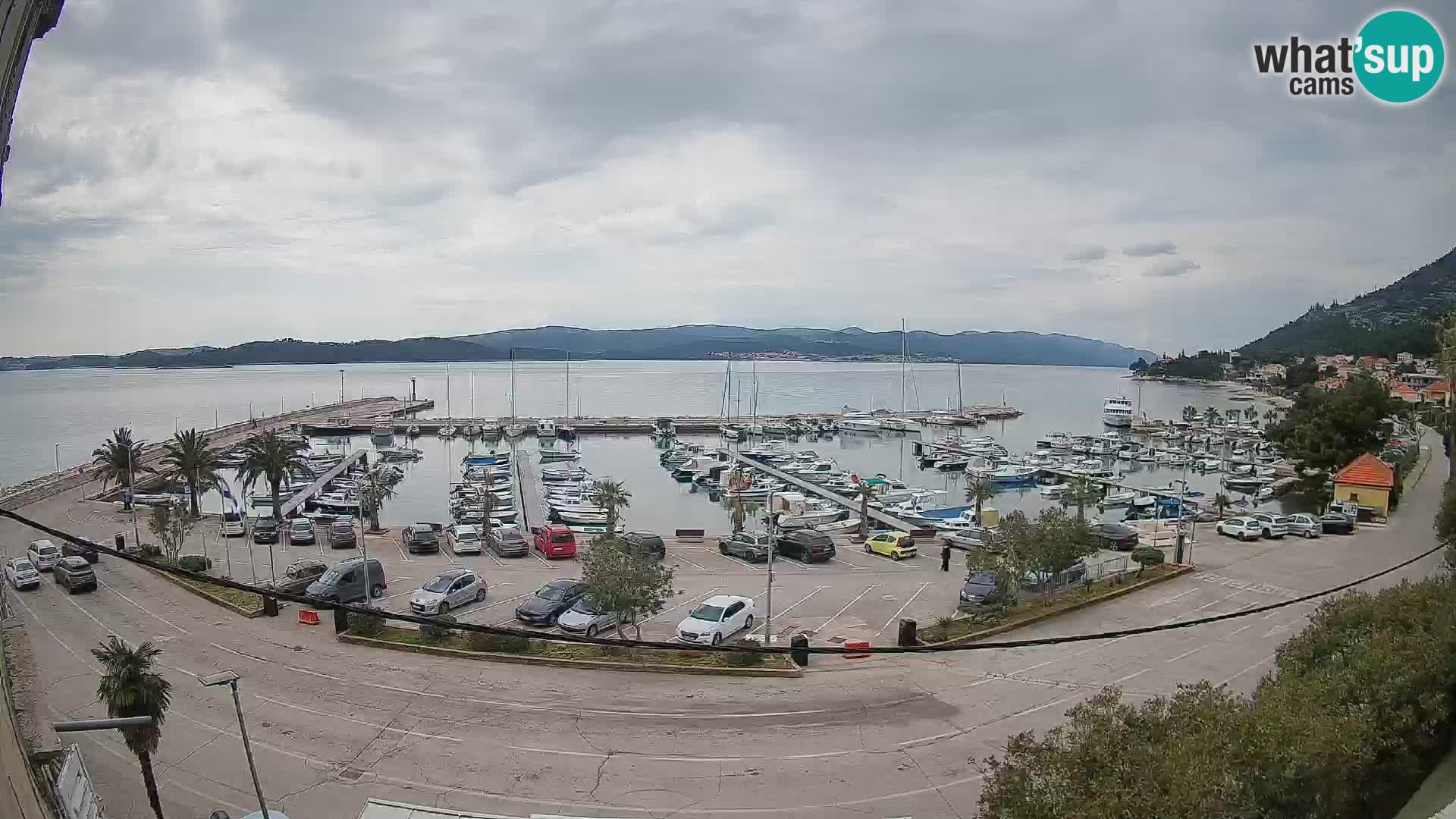 Webcam Orebić Riva – Ferry vers Korčula en direct