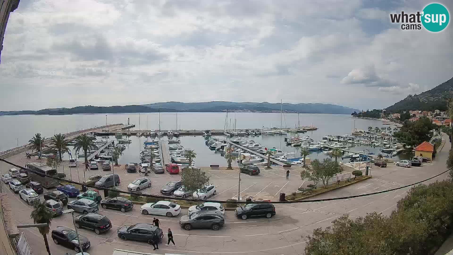 Webcam Orebić Riva – Ferry to Korčula Live