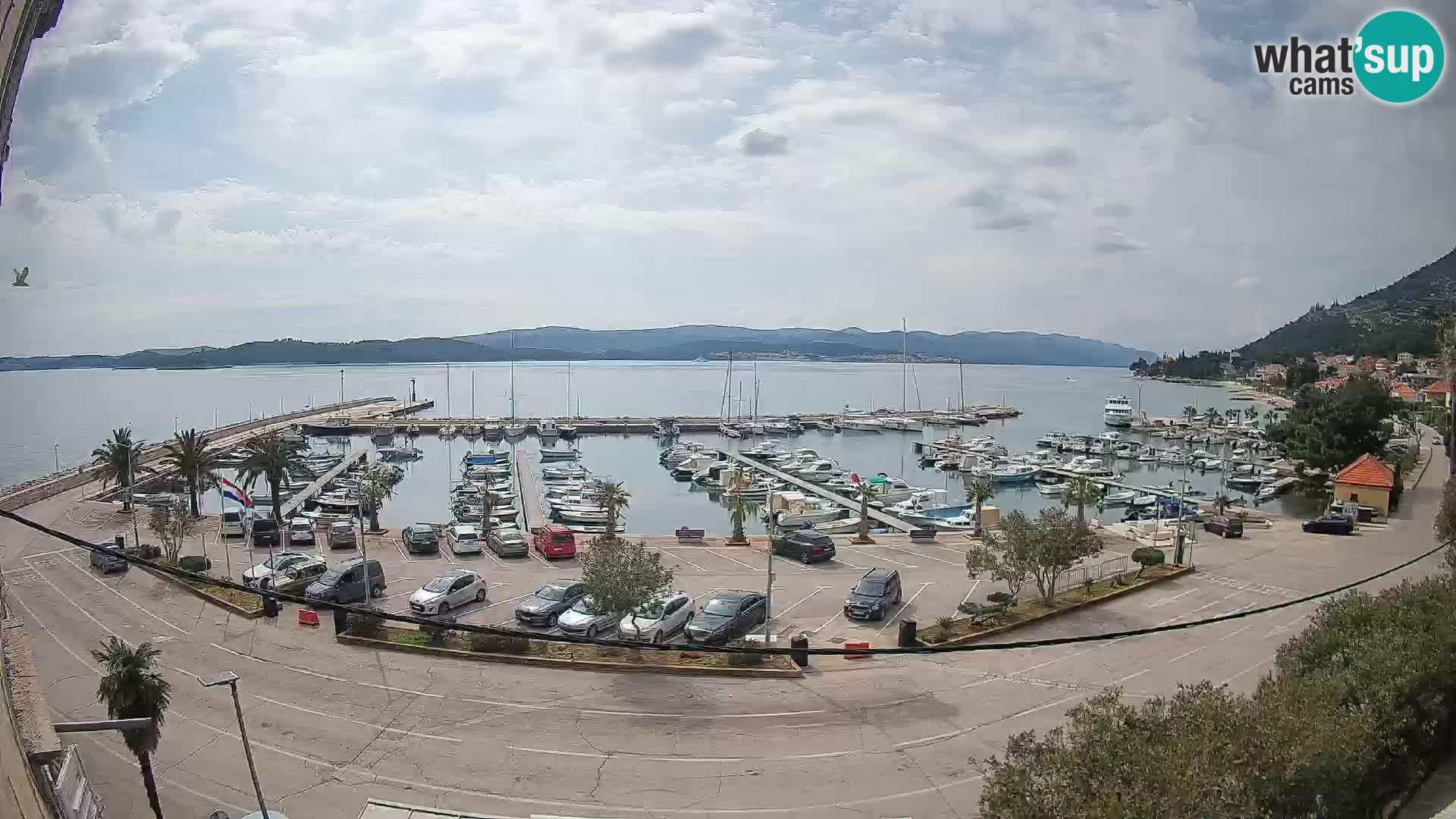 Web kamera Orebić Riva – Trajekt za Korčulu uživo