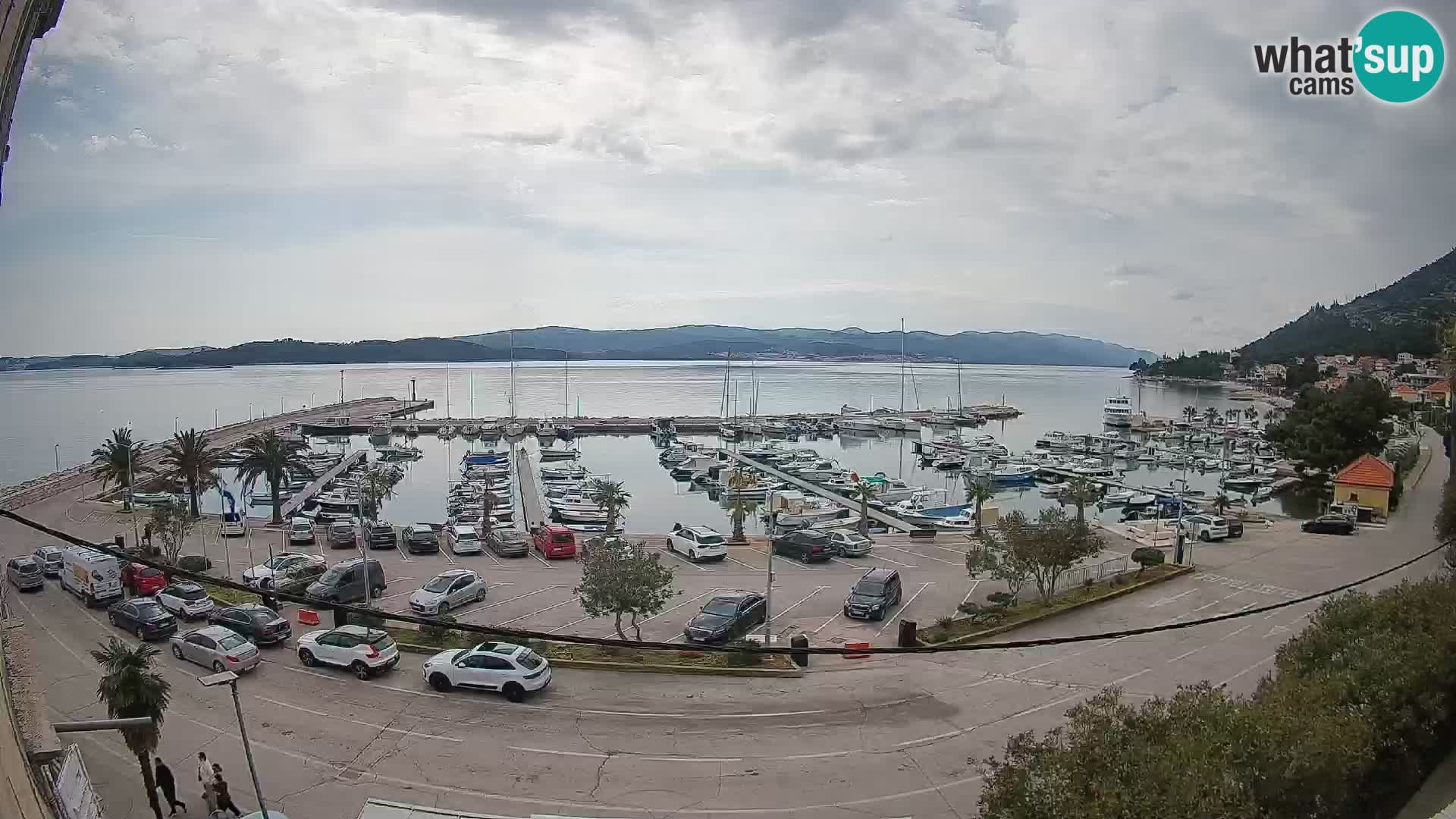 Webcam Orebić Riva – Ferry vers Korčula en direct