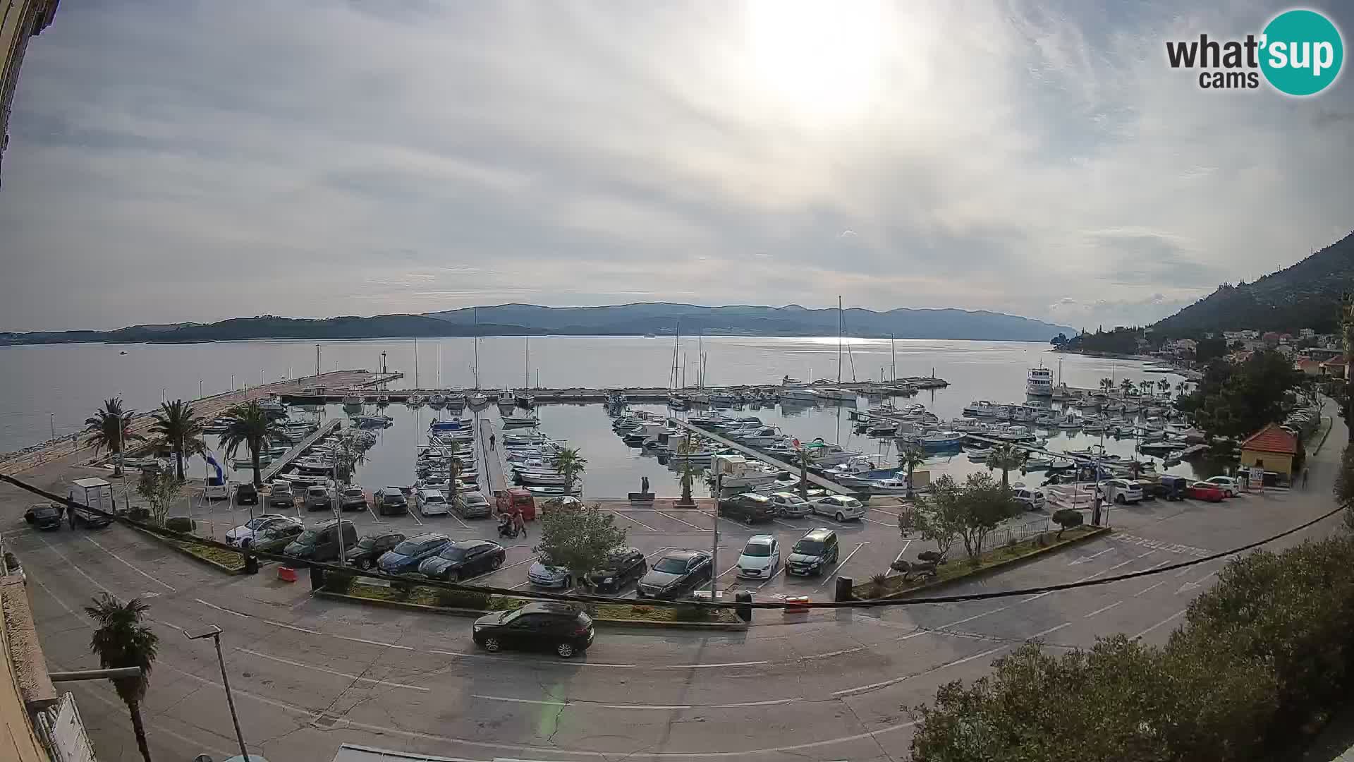 Webcam Orebić Uferpromenade – Fähre nach Korčula Live