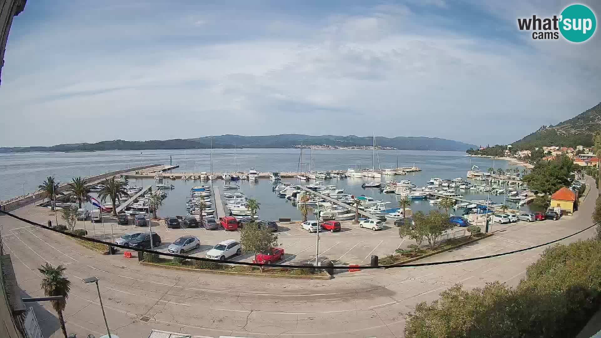 Webcam Orebić Uferpromenade – Fähre nach Korčula Live