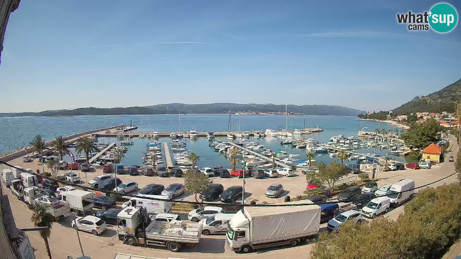 Webcam Orebić Riva – Ferry a Korčula en vivo