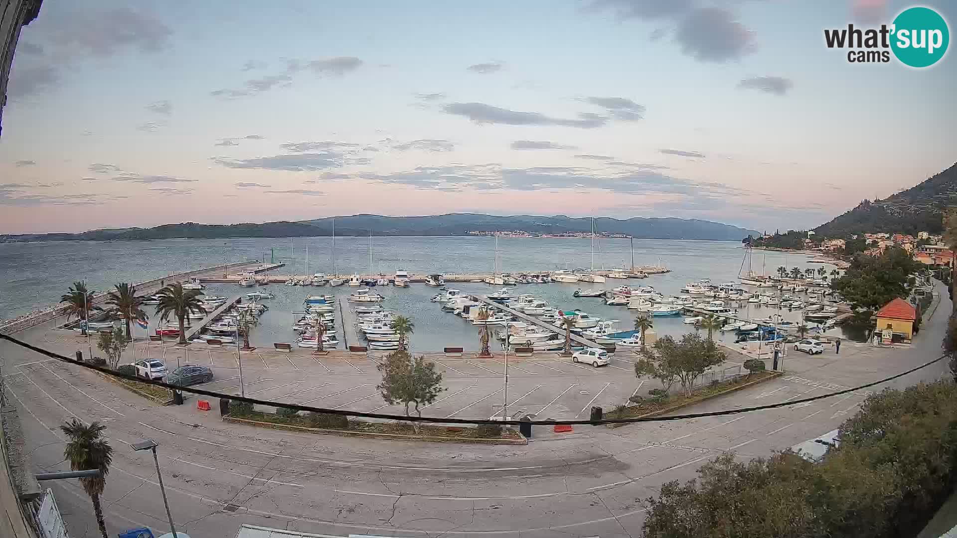 Web kamera Orebić Riva – Trajekt za Korčulu uživo