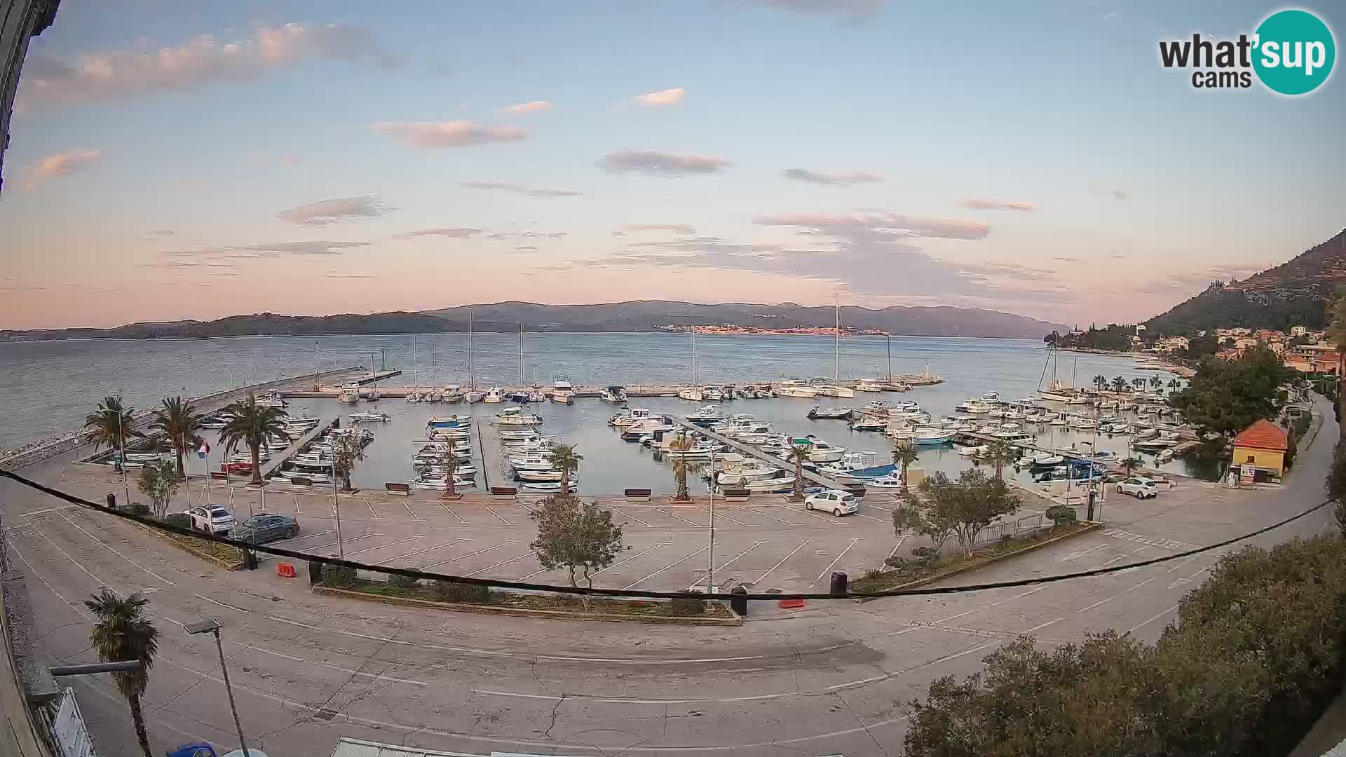 Webcam Orebić Riva – Ferry to Korčula Live