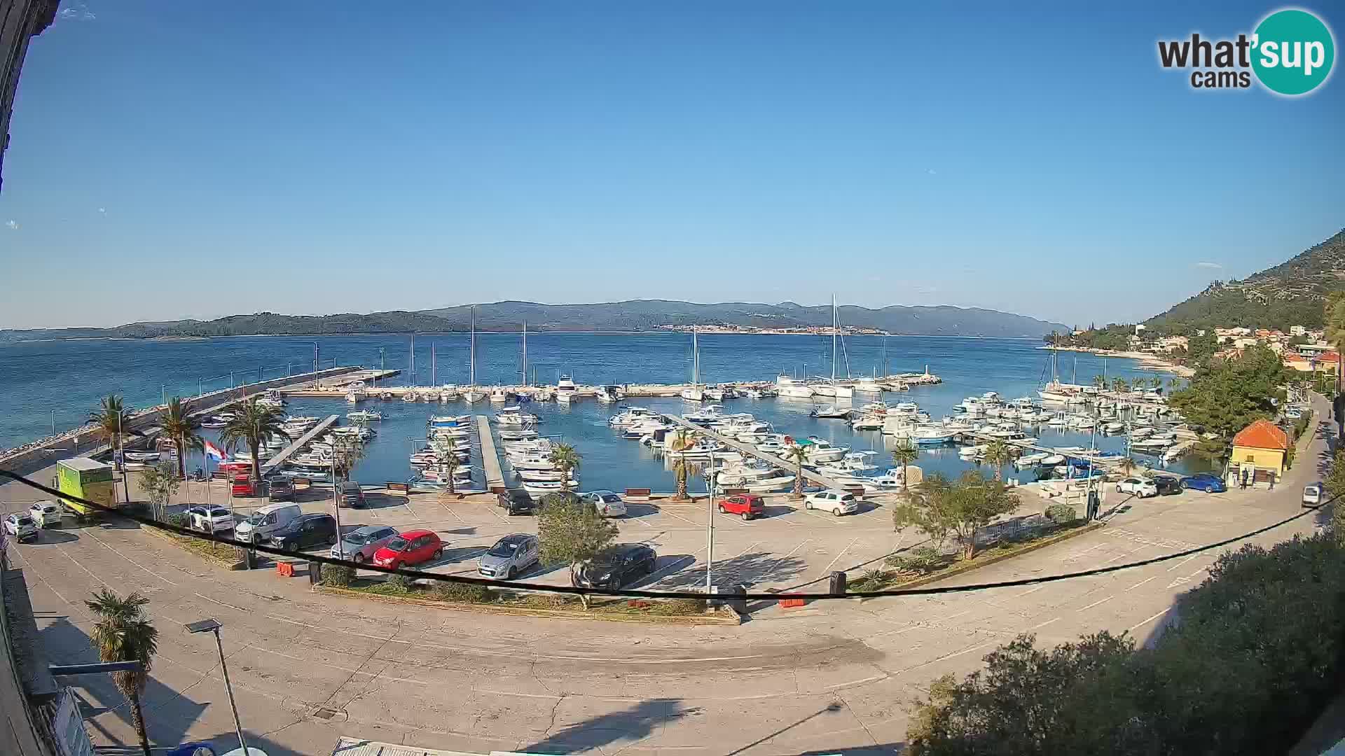 Web kamera Orebić Riva – Trajekt za Korčulu uživo