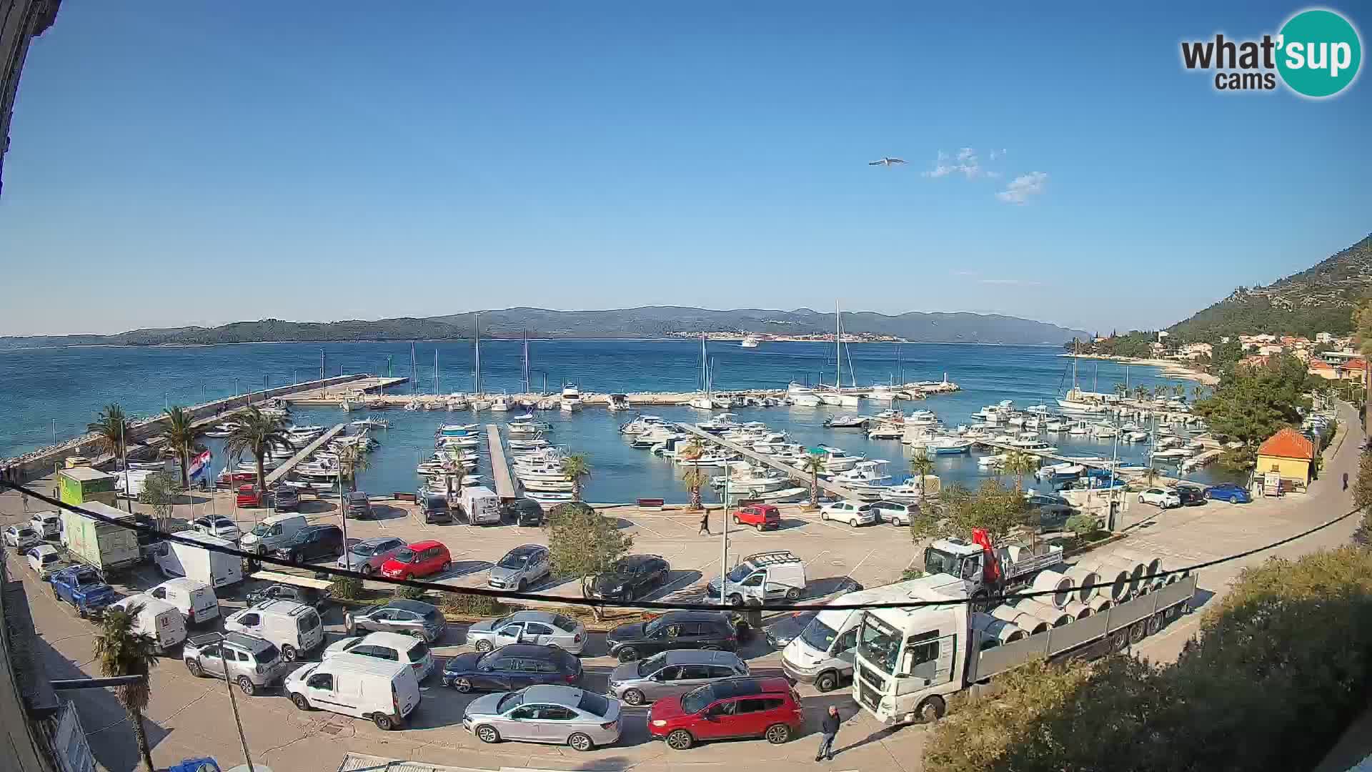 Webcam Orebić Riva – Ferry vers Korčula en direct
