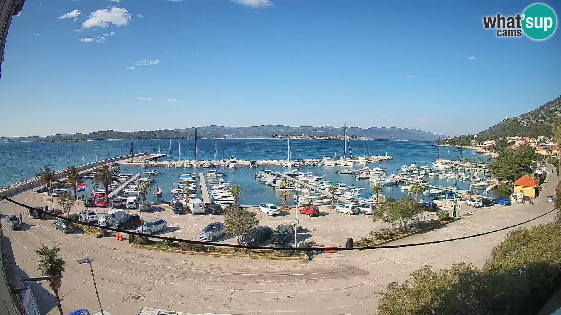 Webcam Orebić Riva – Ferry to Korčula Live