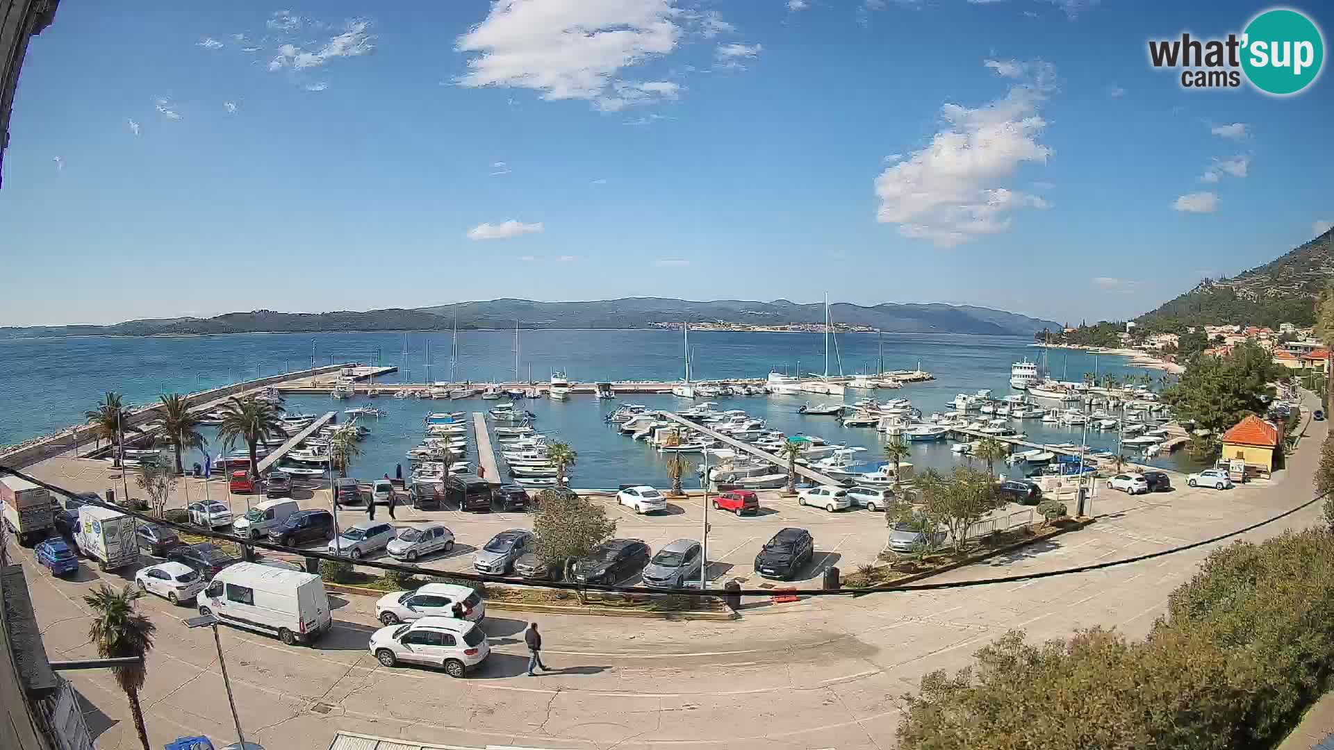 Web kamera Orebić Riva – Trajekt za Korčulu uživo