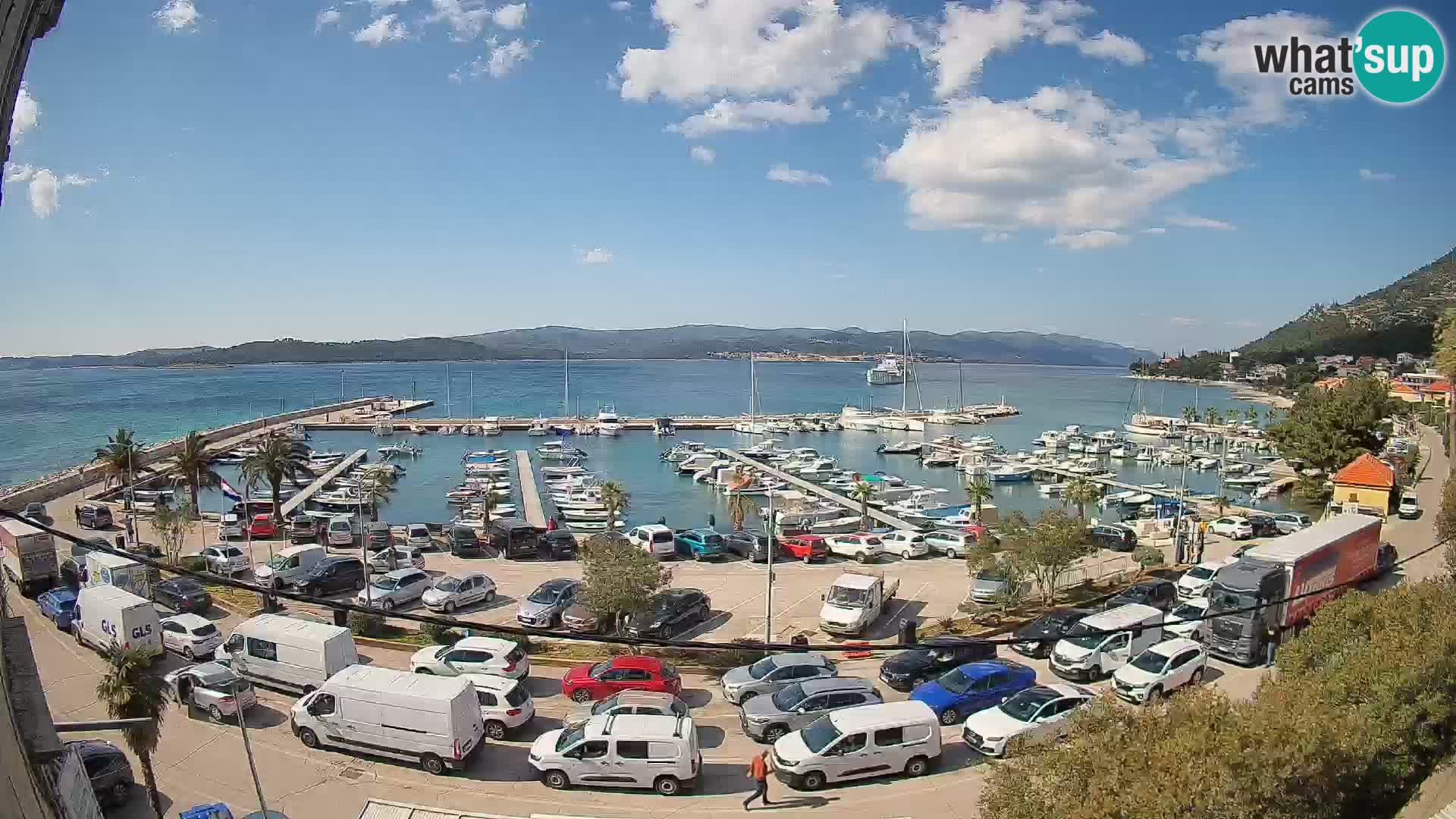 Webcam Orebić Riva – Ferry vers Korčula en direct