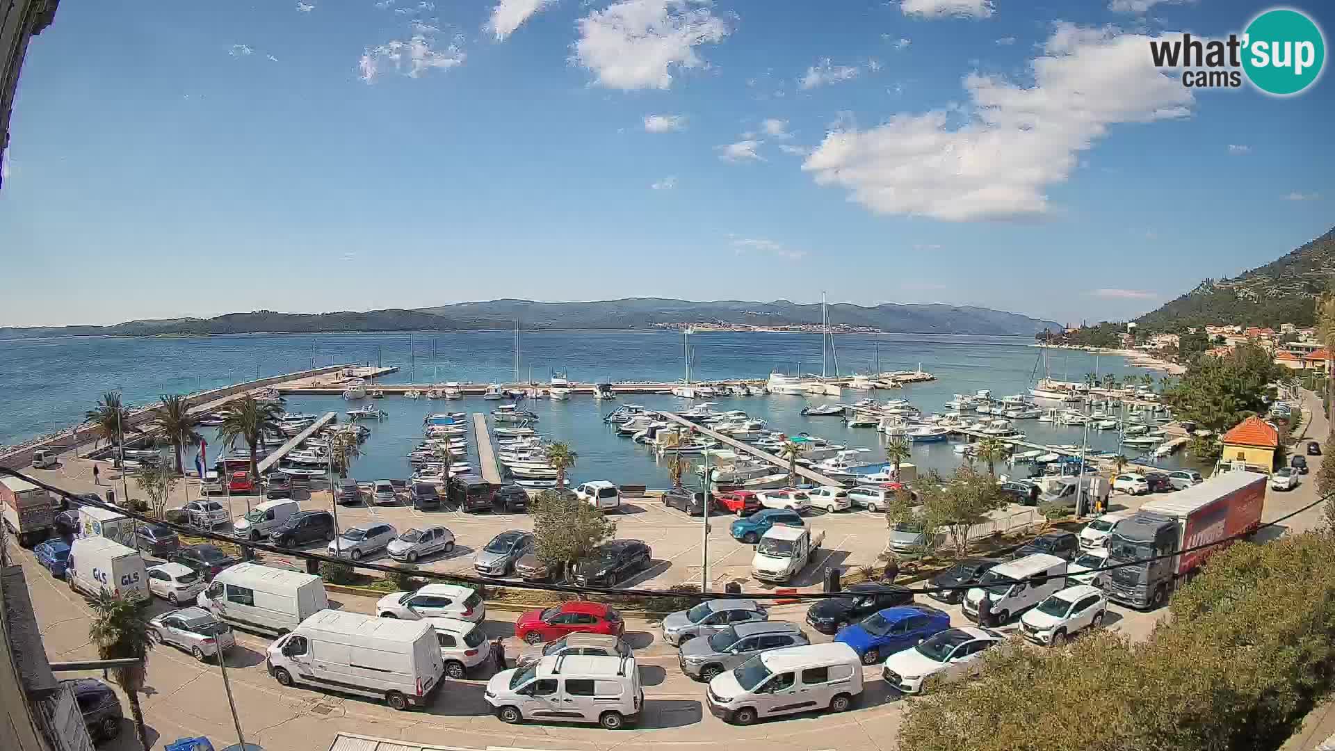 Webcam Orebić Riva – Ferry a Korčula en vivo