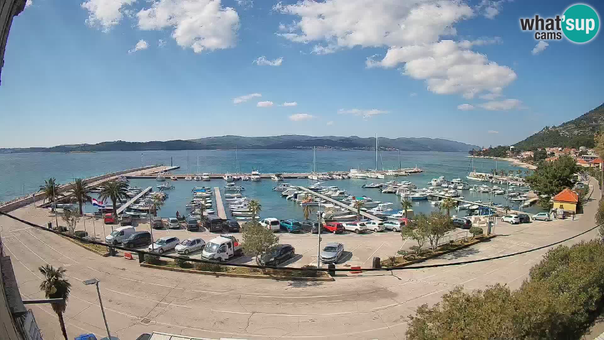 Webcam Orebić Riva – Ferry to Korčula Live