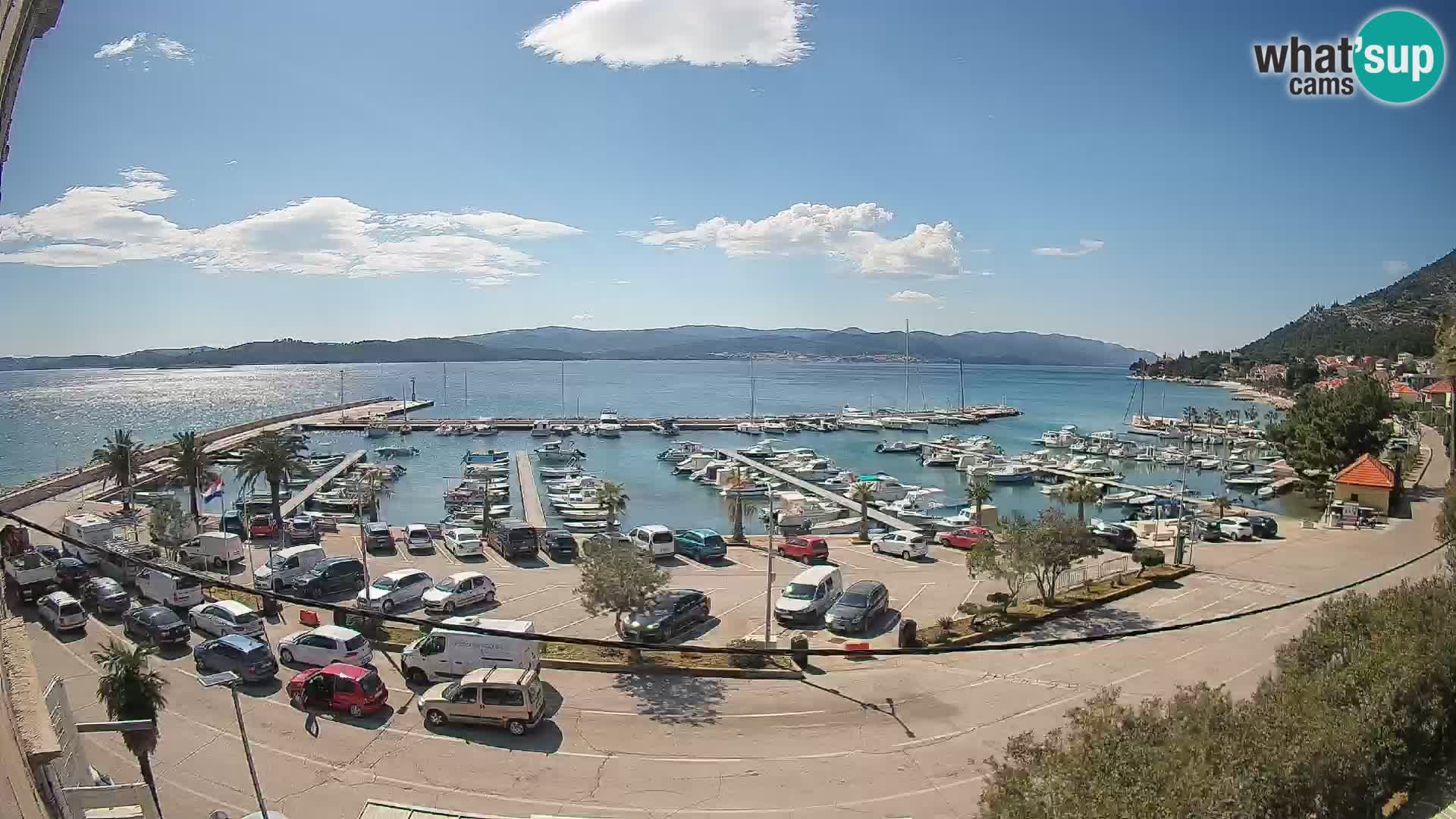 Webcam Orebić Riva – Ferry a Korčula en vivo
