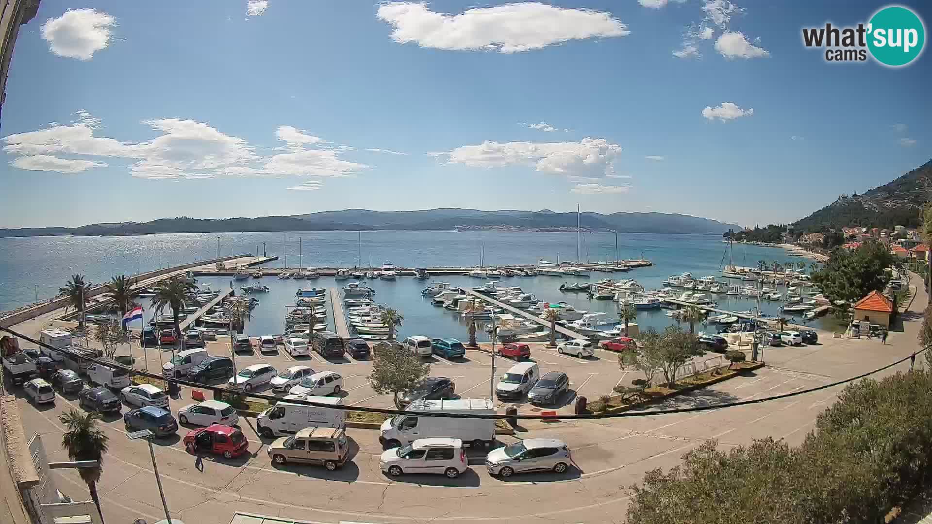 Webcam Orebić Riva – Ferry a Korčula en vivo