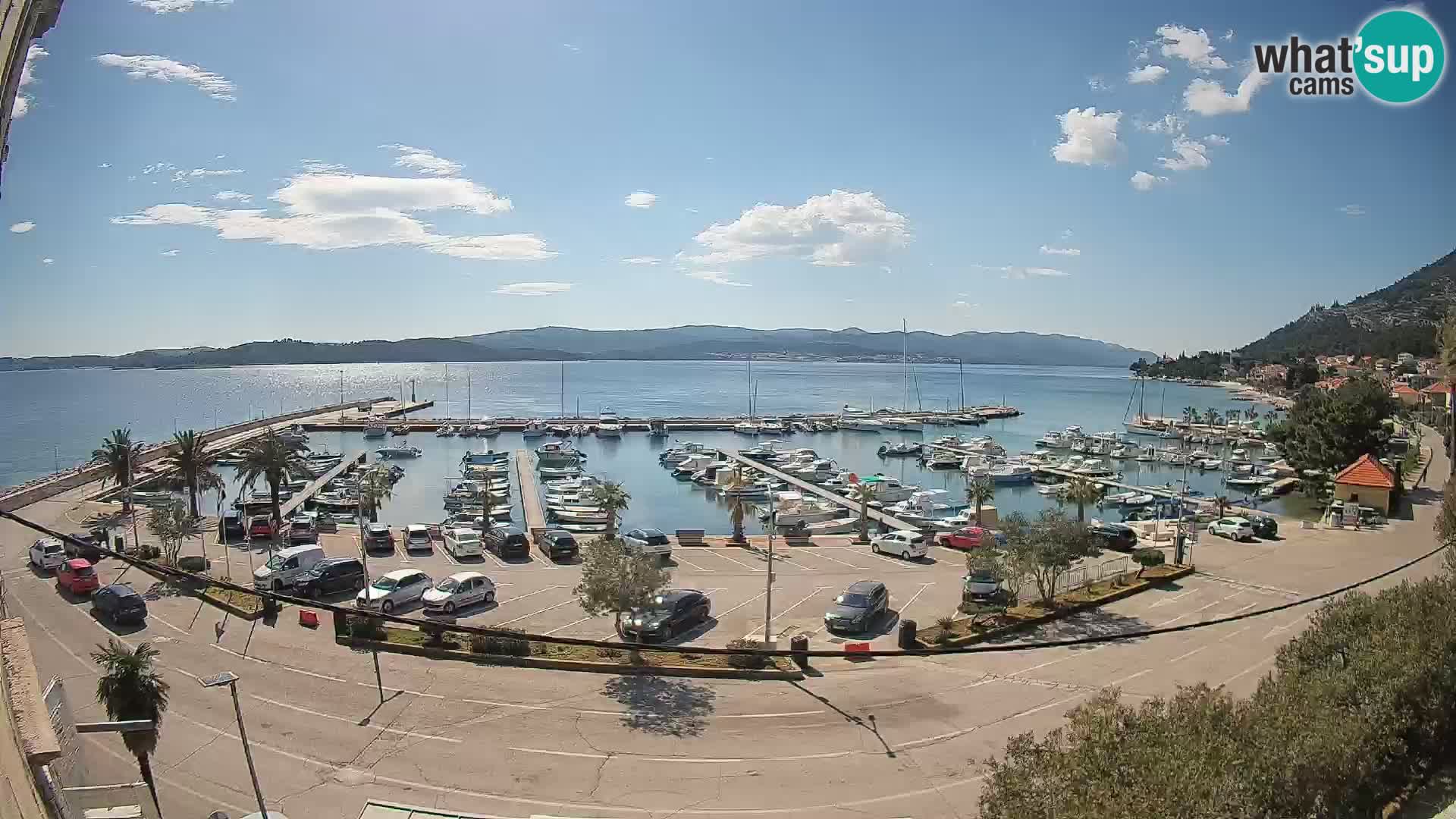 Webcam Orebić Uferpromenade – Fähre nach Korčula Live