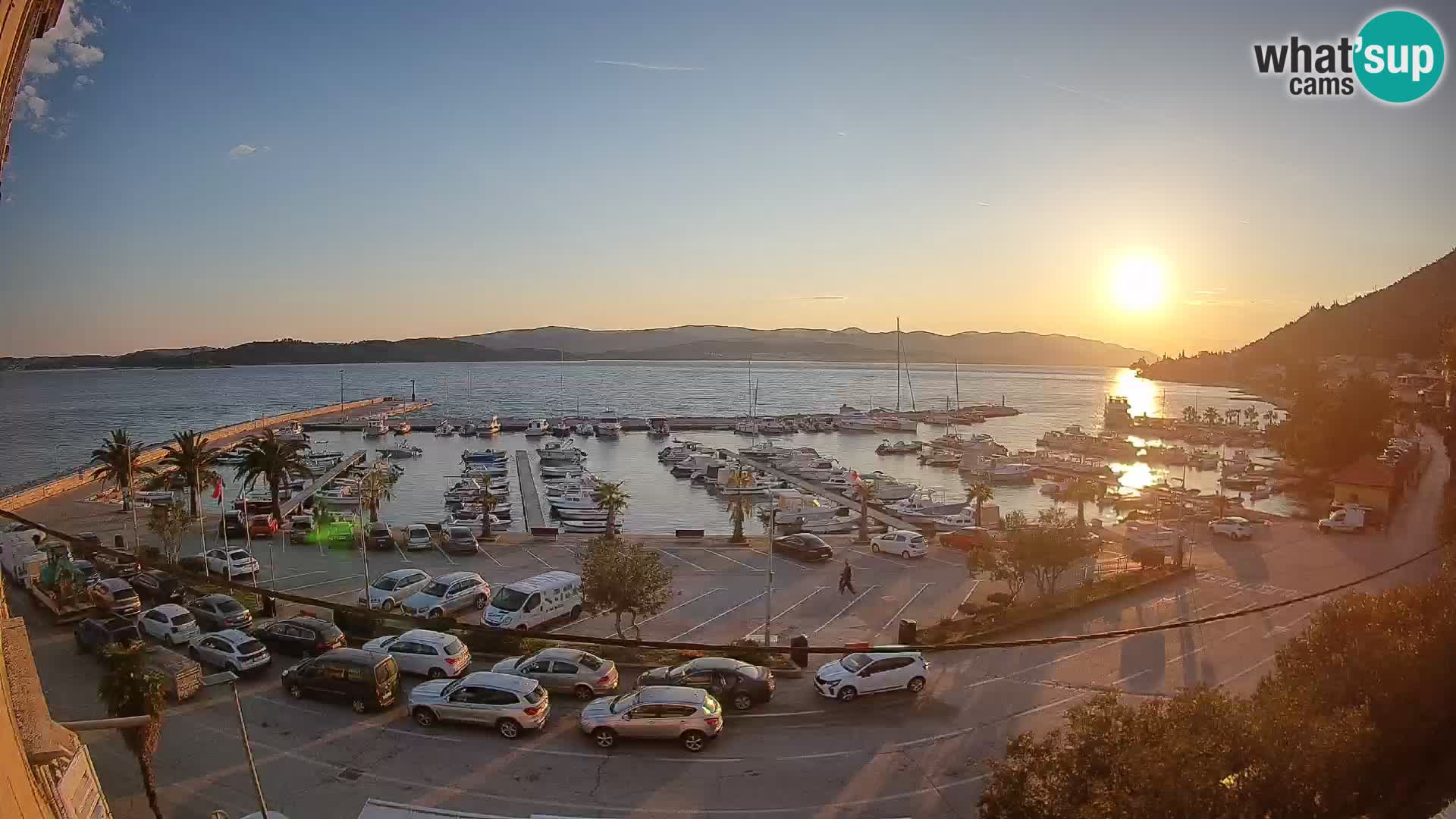 Webcam Orebić Riva – Ferry to Korčula Live