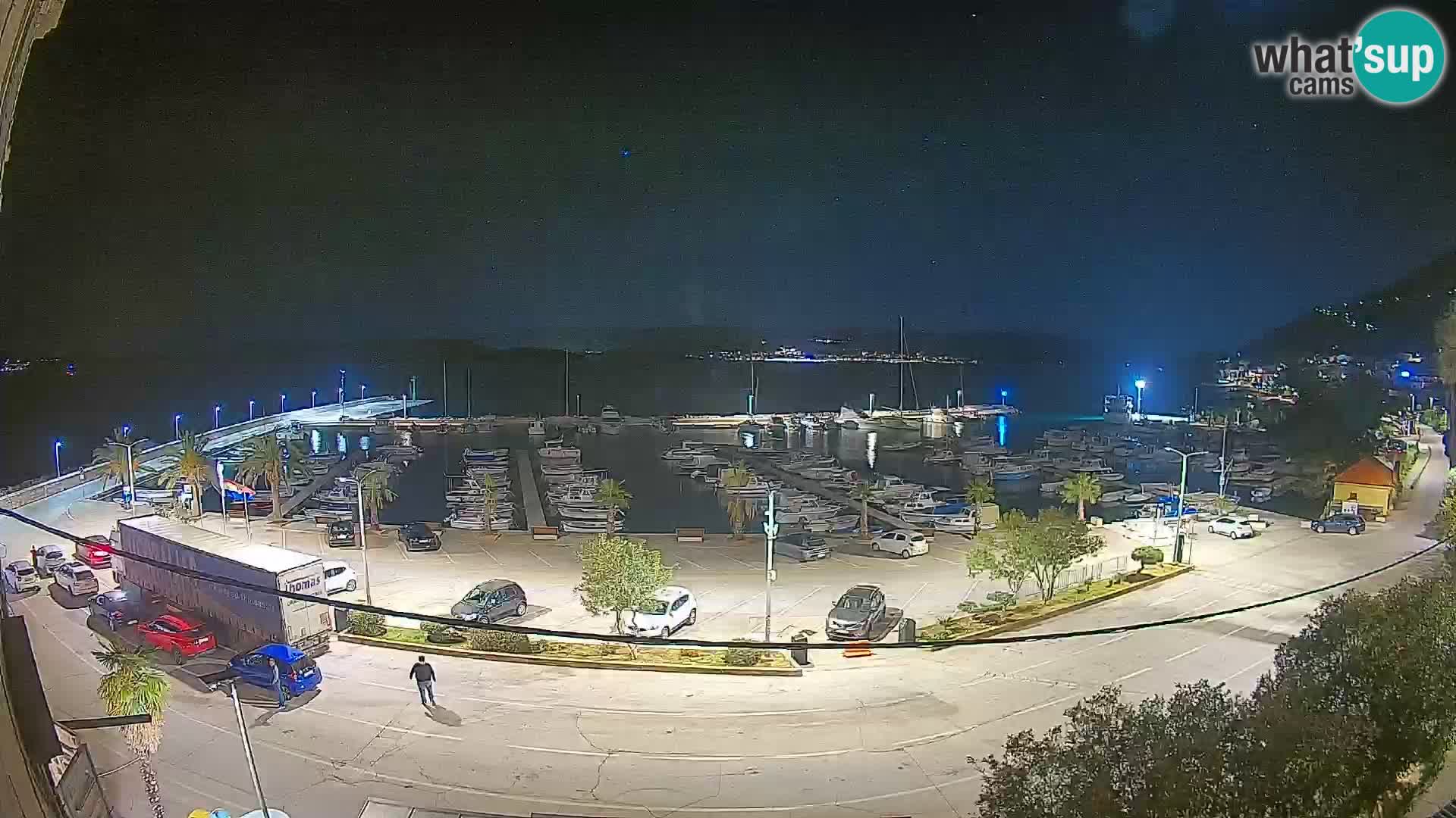 Spletna kamera Orebić Riva – Trajekt za Korčulo v živo