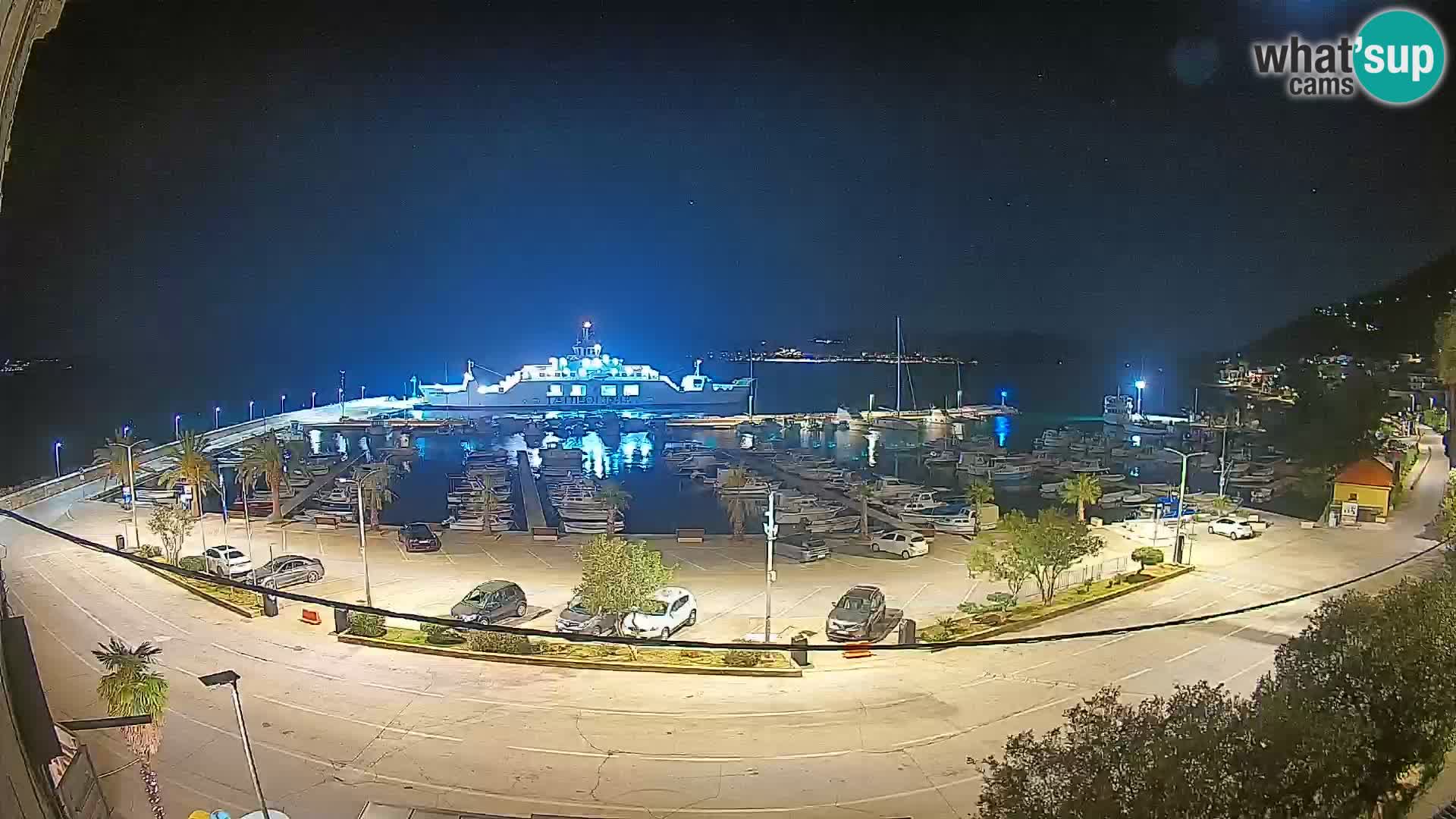Webcam Orebić Riva – Ferry to Korčula Live