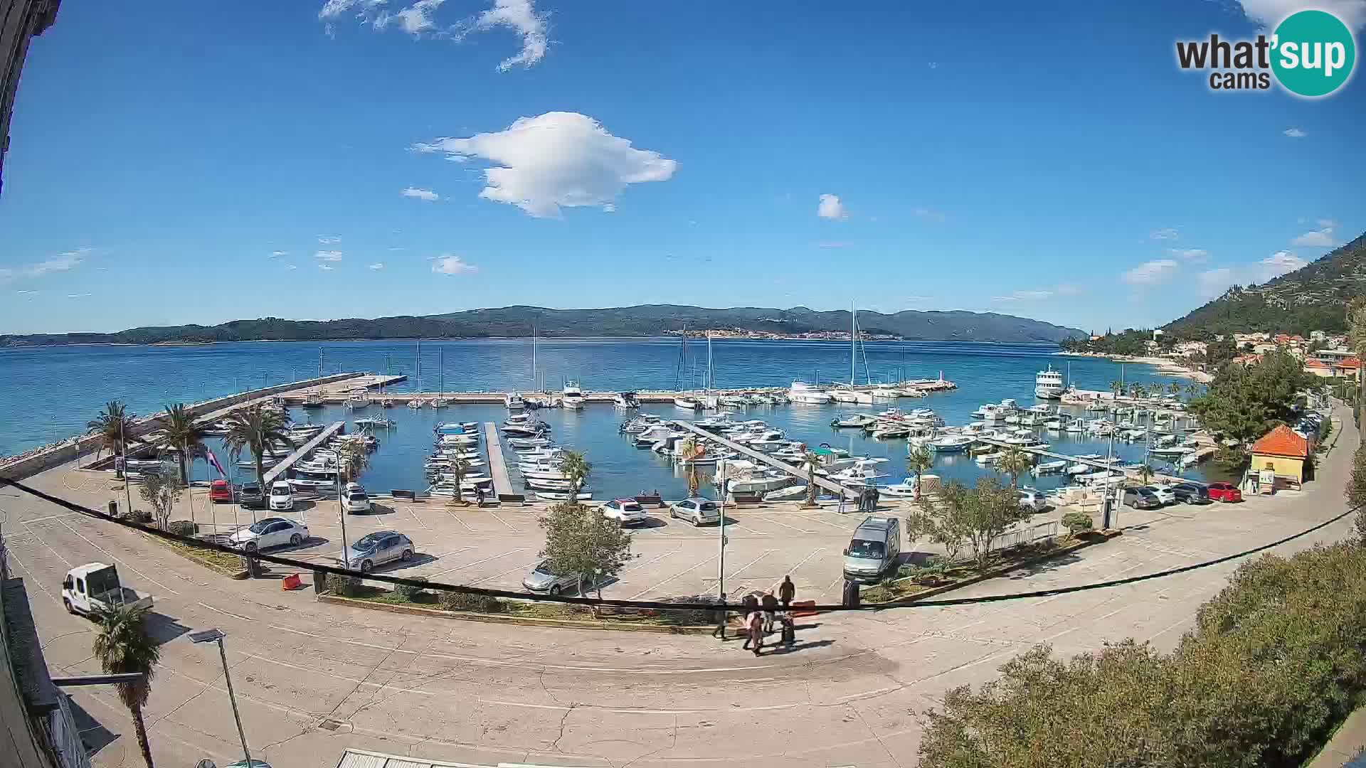 Webcam Orebić Riva – Ferry vers Korčula en direct