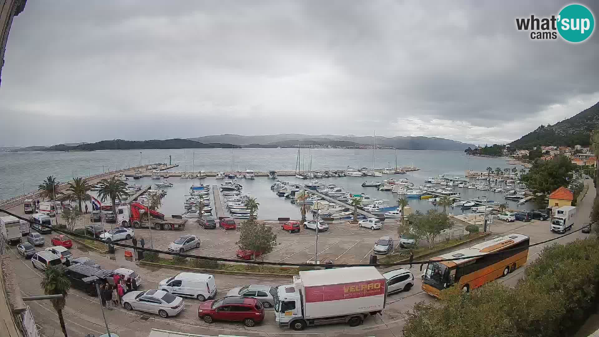 Webcam Orebić Riva – Ferry to Korčula Live