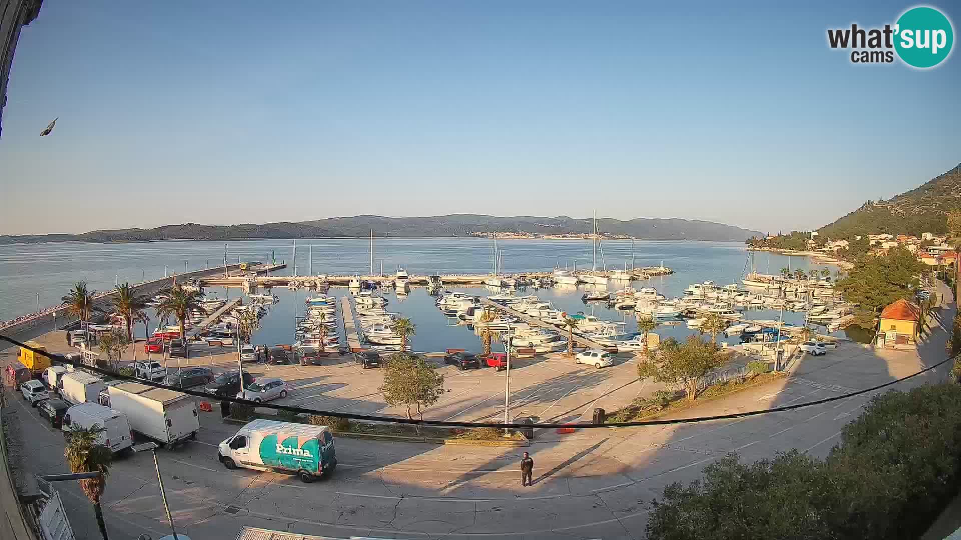 Webcam Orebić Riva – Ferry vers Korčula en direct