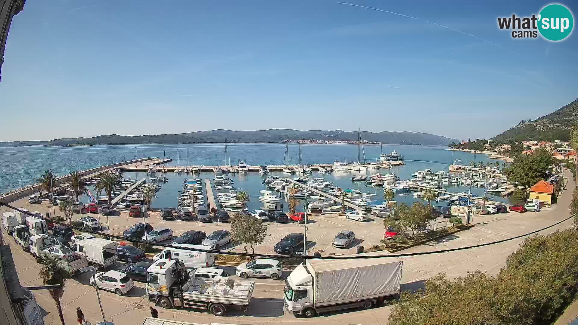 Web kamera Orebić Riva – Trajekt za Korčulu uživo