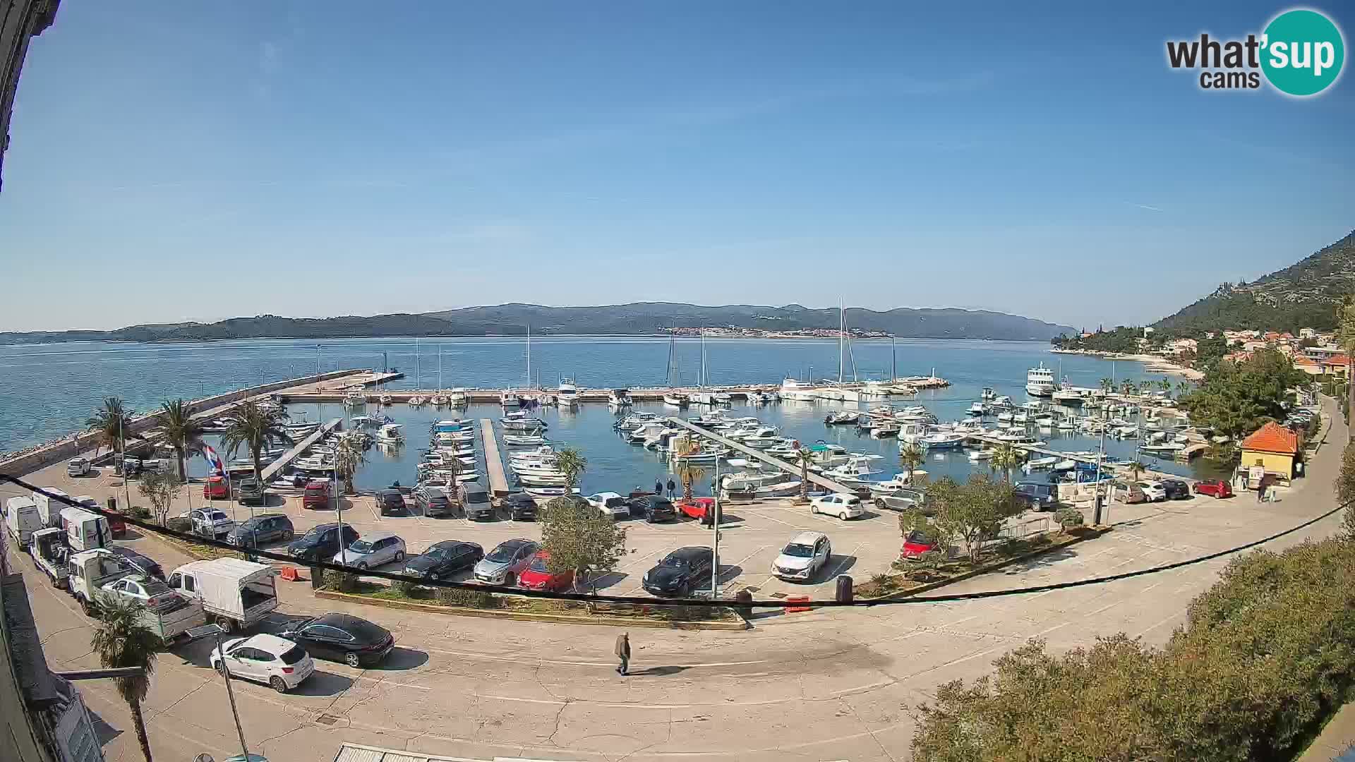 Webcam Orebić Riva – Ferry vers Korčula en direct