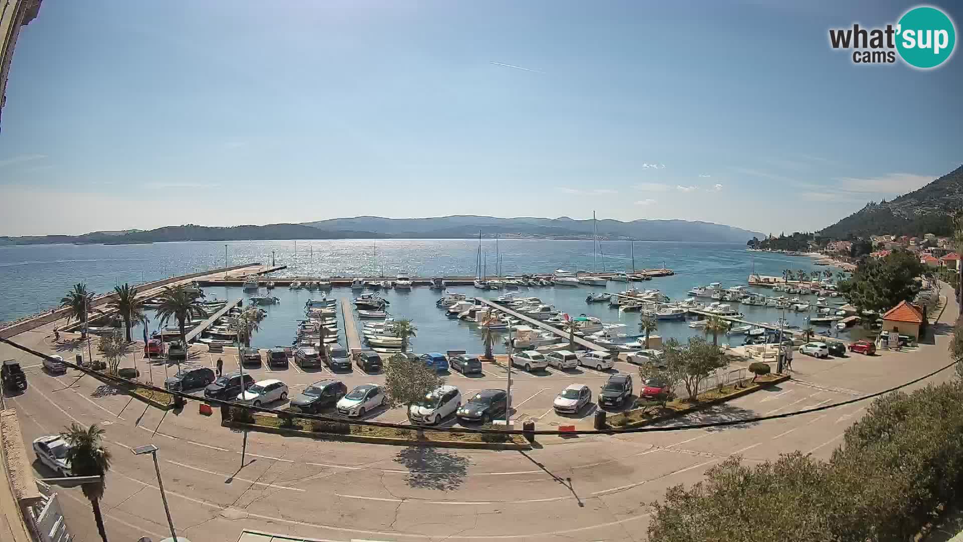 Webcam Orebić Uferpromenade – Fähre nach Korčula Live