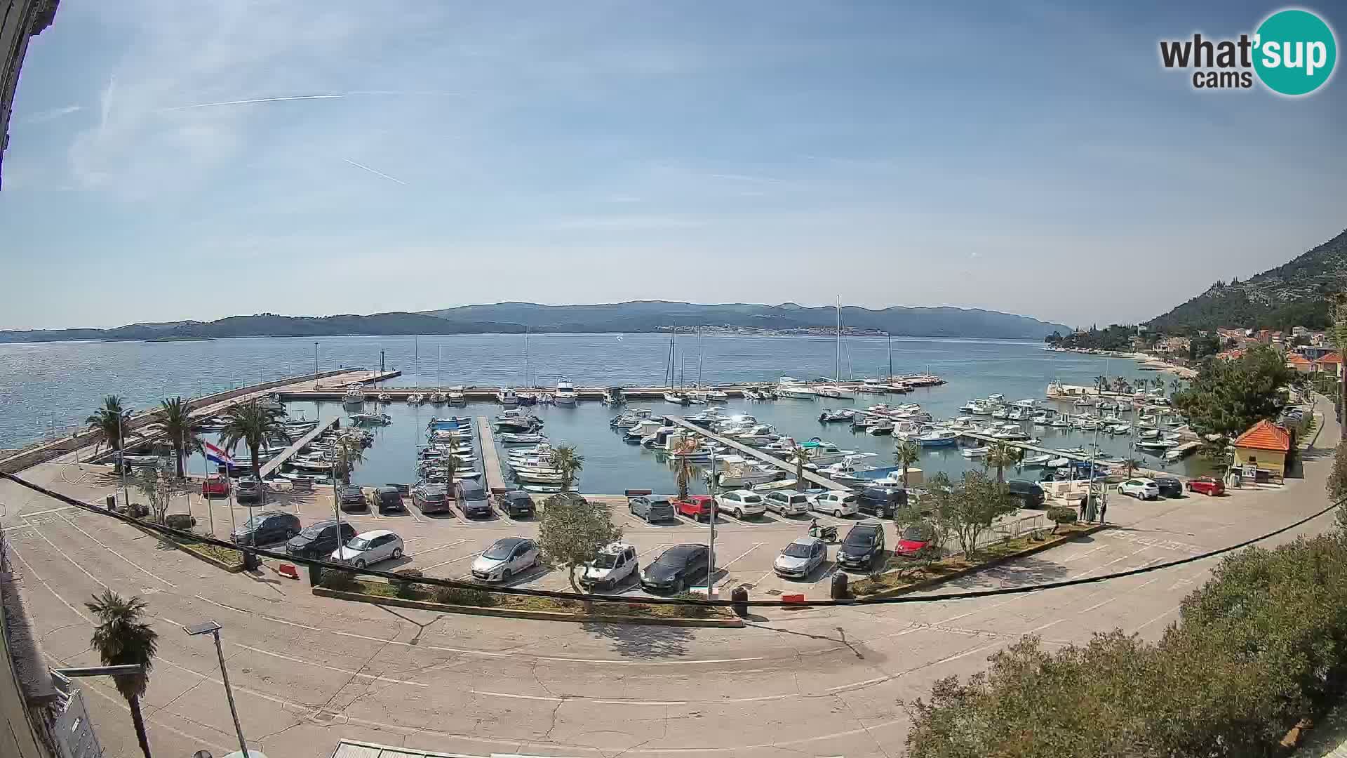 Webcam Orebić Riva – Ferry a Korčula en vivo