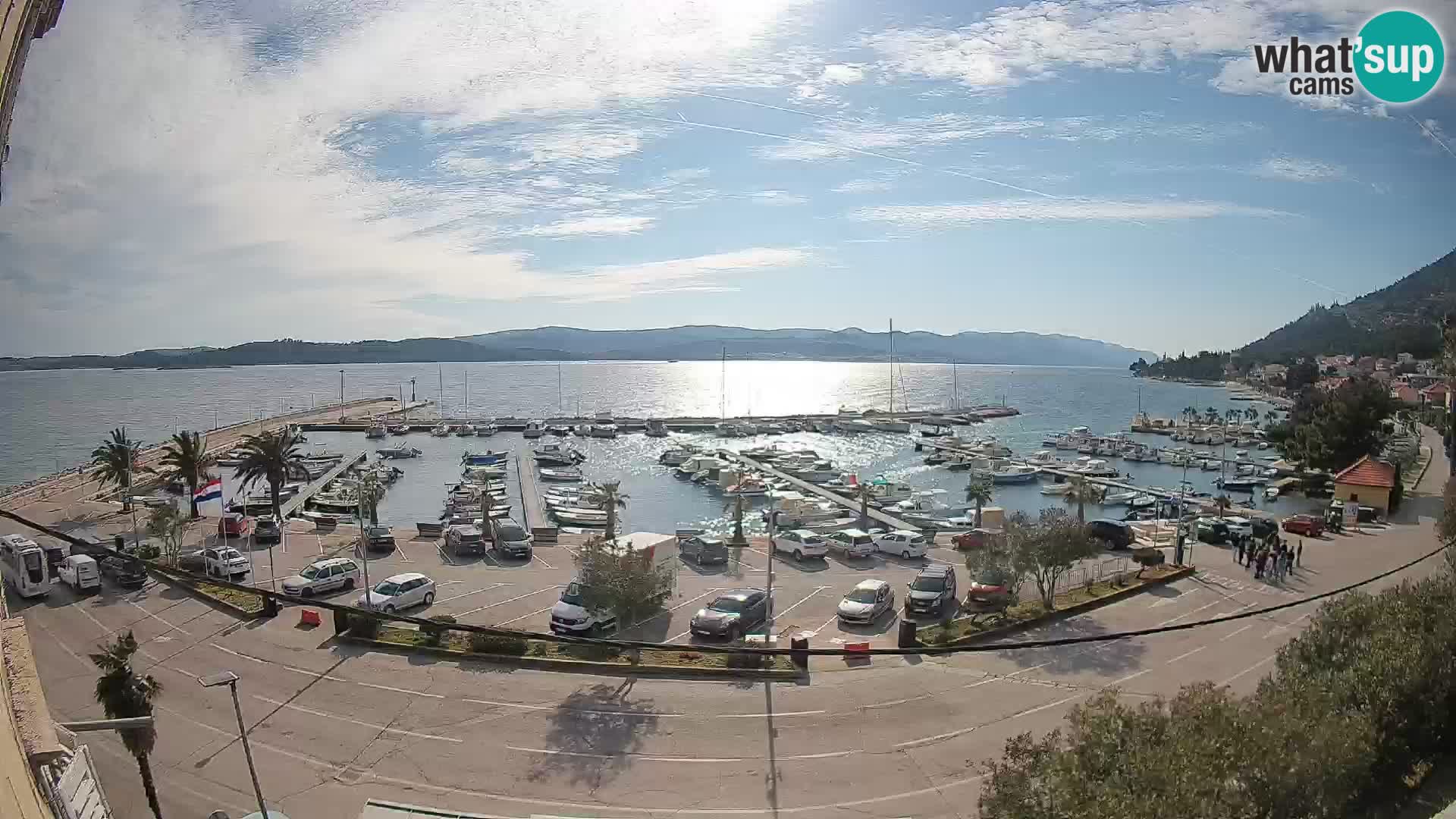 Webcam Orebić Riva – Ferry to Korčula Live