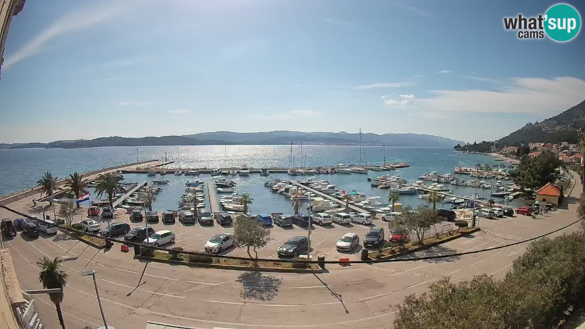 Web kamera Orebić Riva – Trajekt za Korčulu uživo