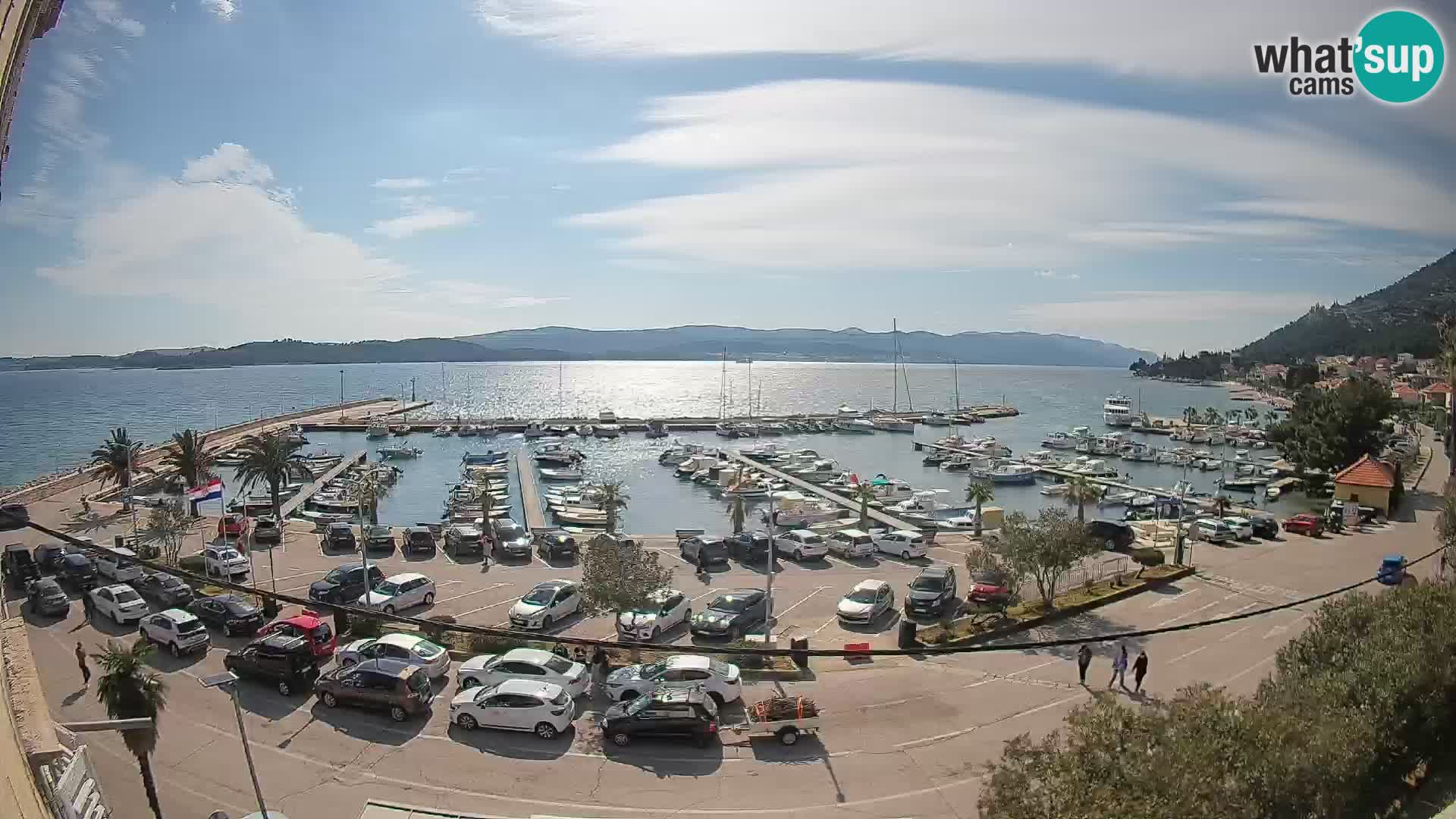 Webcam Orebić Riva – Ferry a Korčula en vivo