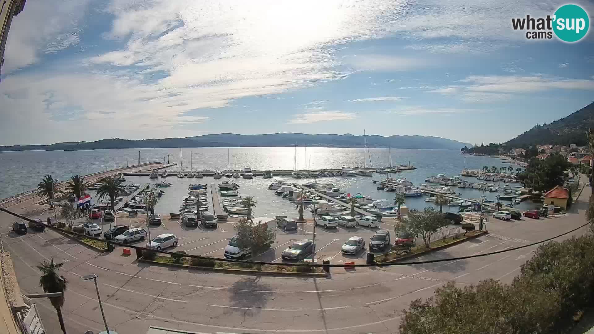Webcam Orebić Riva – Ferry to Korčula Live