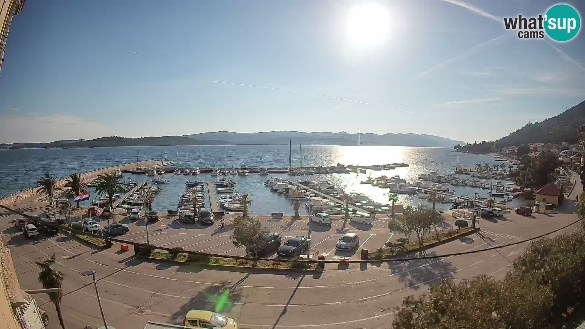 Web kamera Orebić Riva – Trajekt za Korčulu uživo