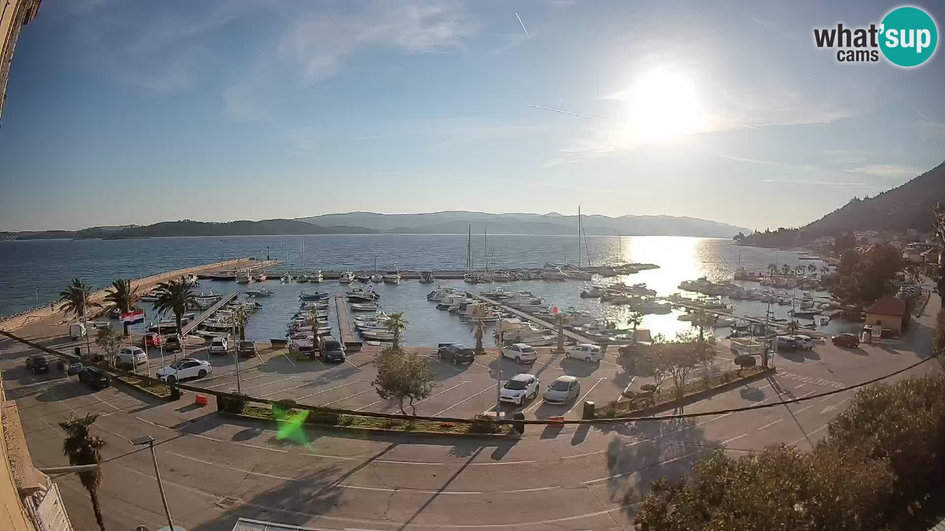 Webcam Orebić Riva – Ferry to Korčula Live