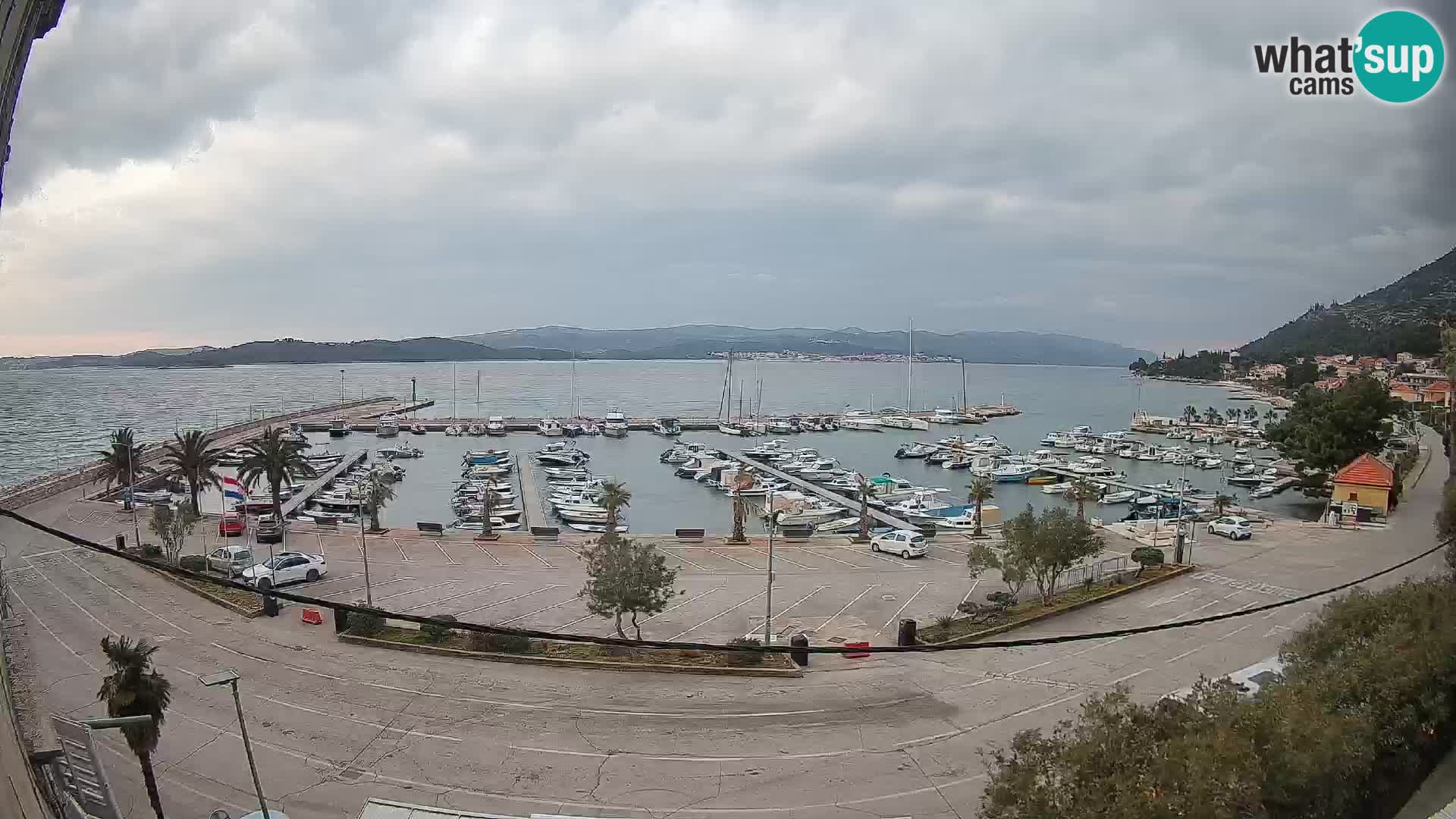 Spletna kamera Orebić Riva – Trajekt za Korčulo v živo