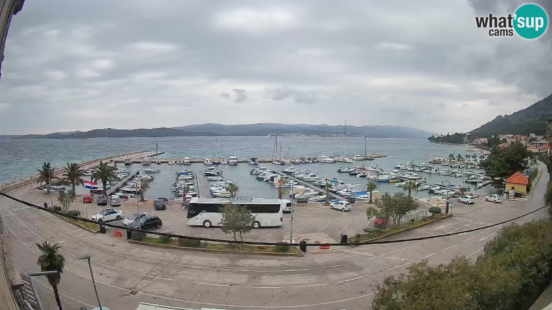Webcam Orebić Riva – Ferry a Korčula en vivo