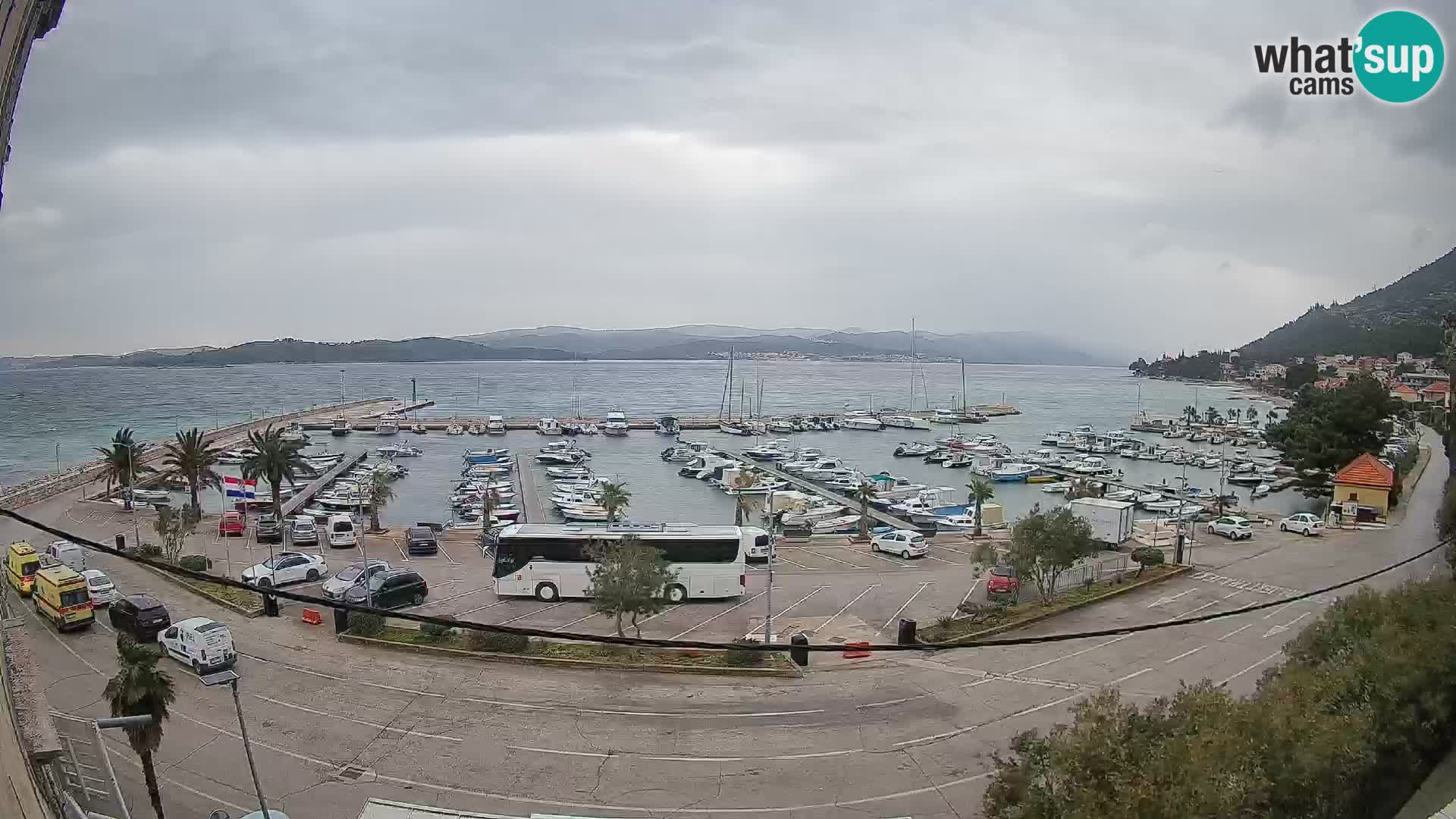 Web kamera Orebić Riva – Trajekt za Korčulu uživo