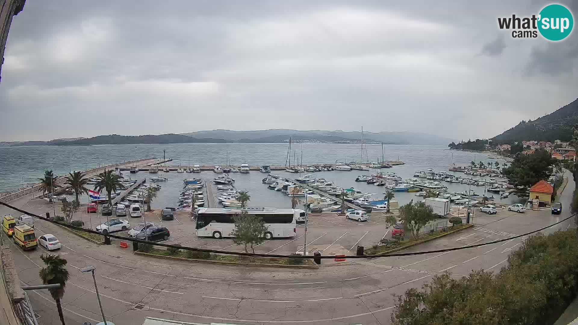 Webcam Orebić Riva – Ferry a Korčula en vivo
