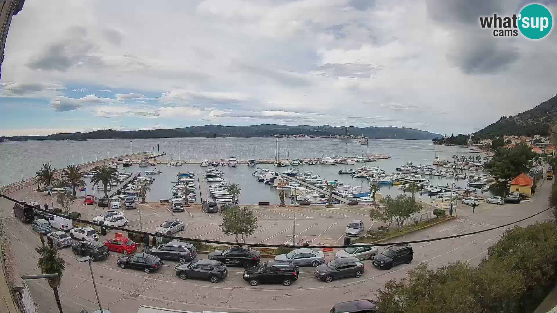 Web kamera Orebić Riva – Trajekt za Korčulu uživo