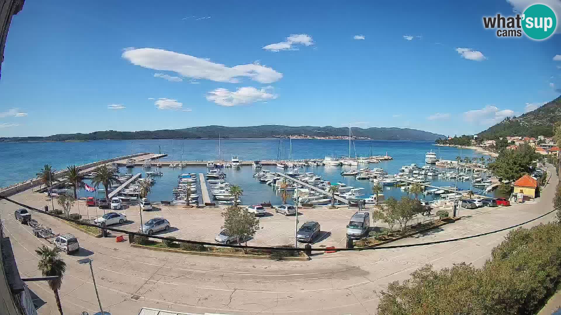 Webcam Orebić Riva – Ferry vers Korčula en direct