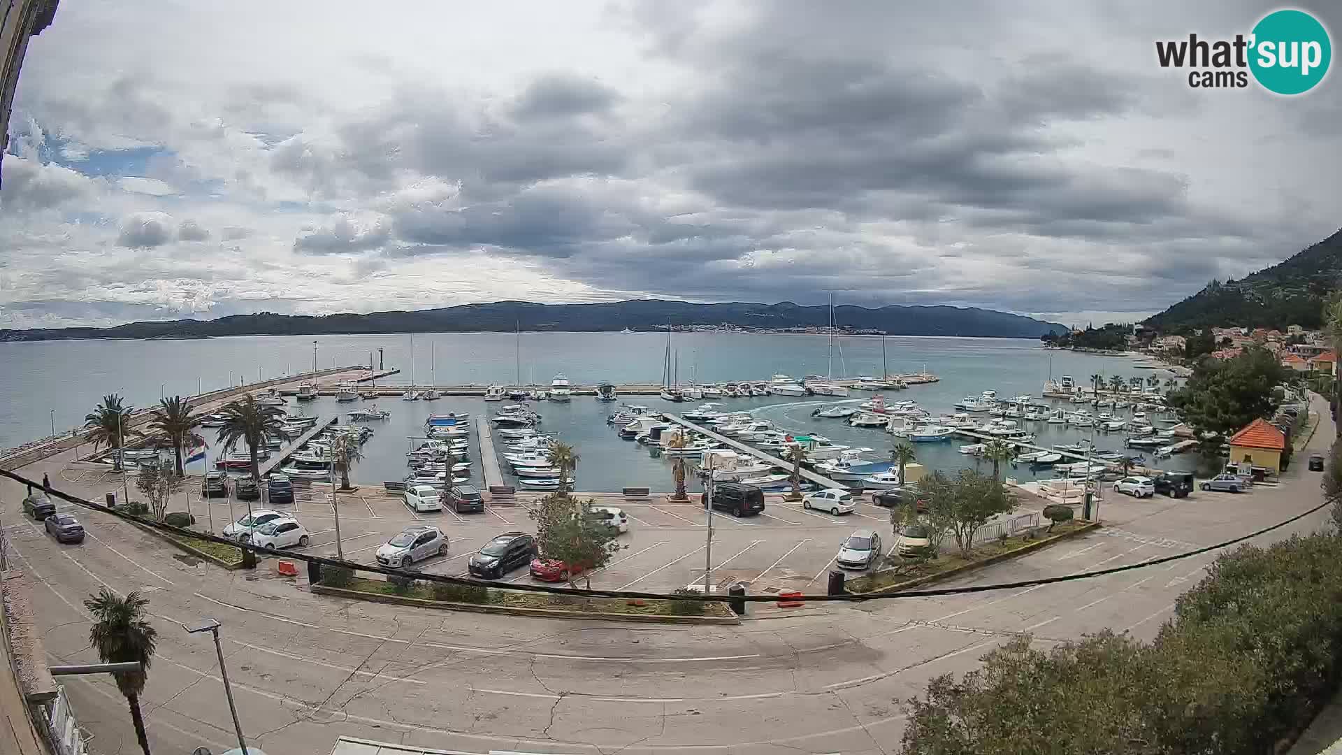 Webcam Orebić Riva – Ferry vers Korčula en direct
