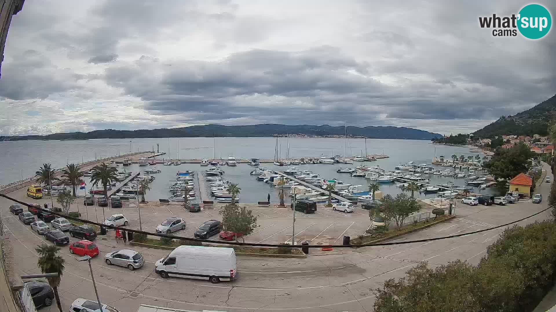 Webcam Orebić Uferpromenade – Fähre nach Korčula Live