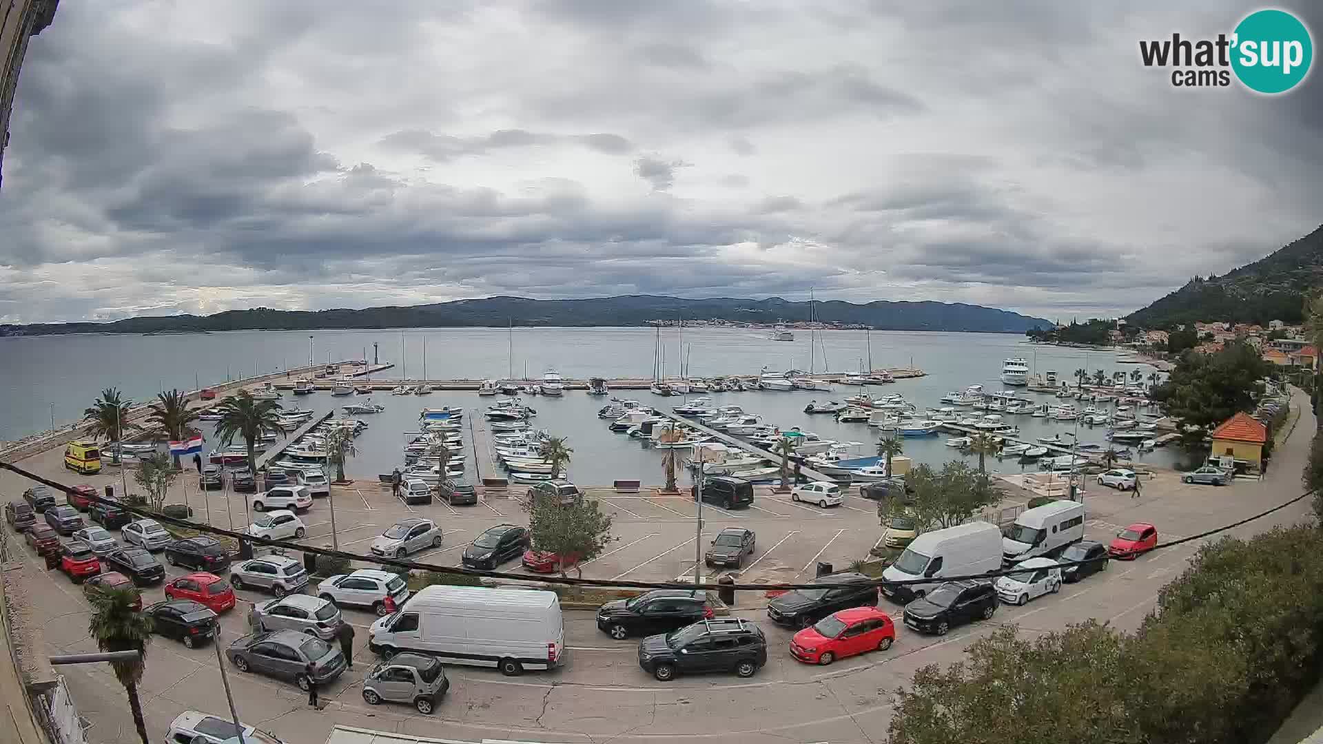 Webcam Orebić Riva – Ferry to Korčula Live