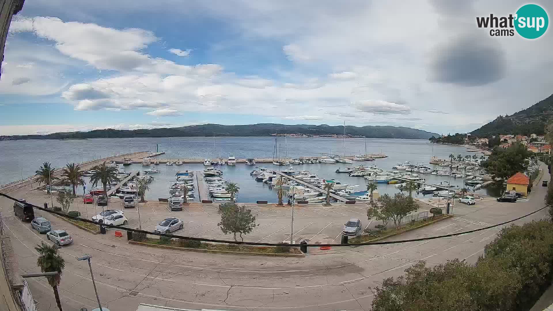 Webcam Orebić Riva – Ferry to Korčula Live