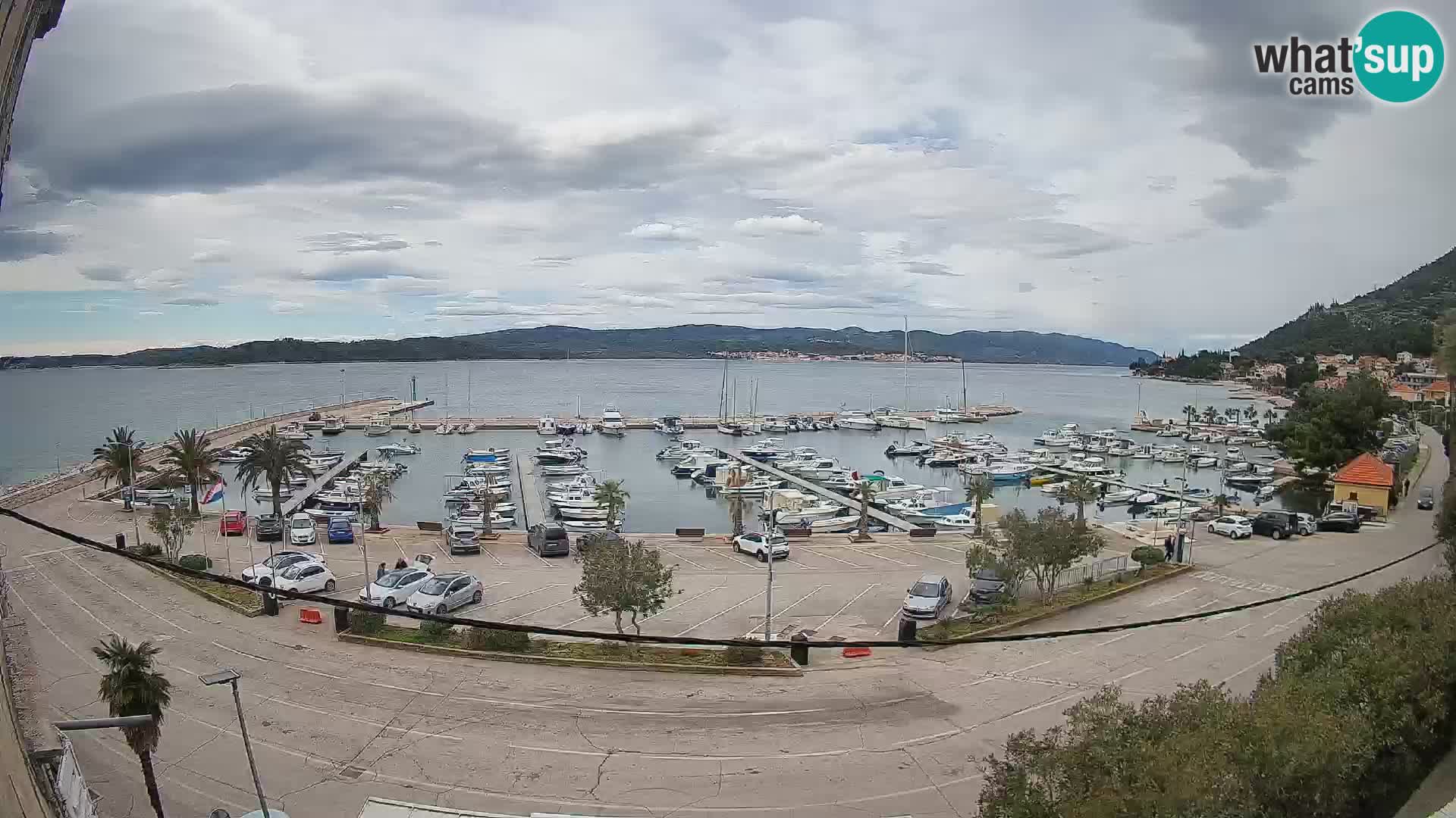 Webcam Orebić Riva – Ferry a Korčula en vivo