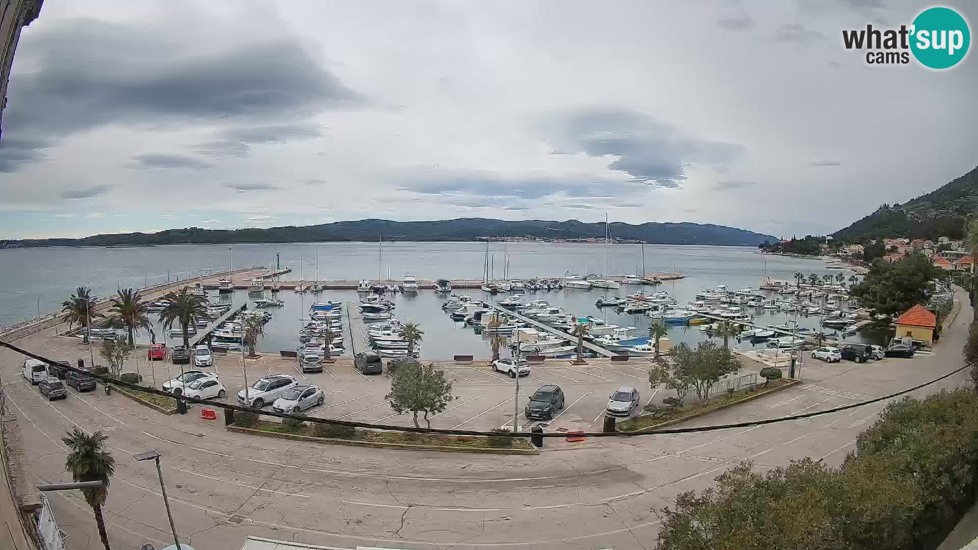 Webcam Orebić Riva – Ferry to Korčula Live