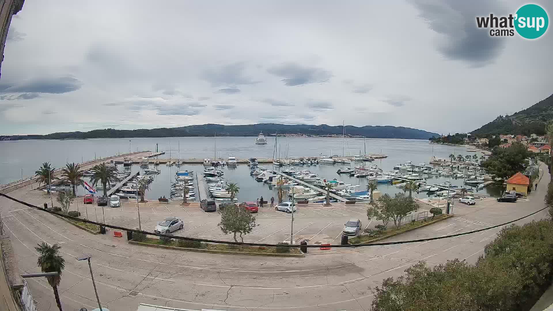 Webcam Orebić Riva – Ferry vers Korčula en direct