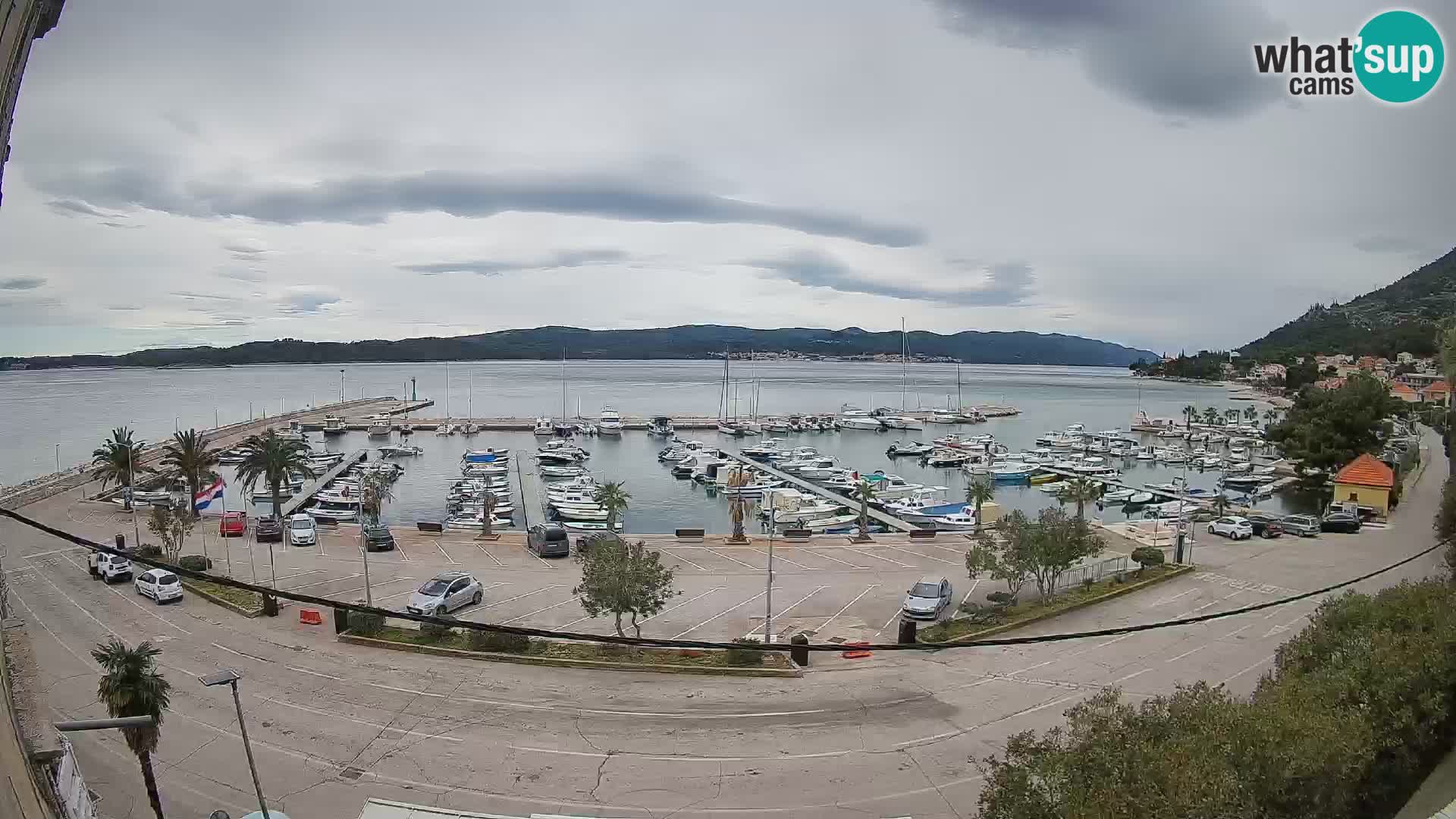 Webcam Orebić Riva – Ferry to Korčula Live